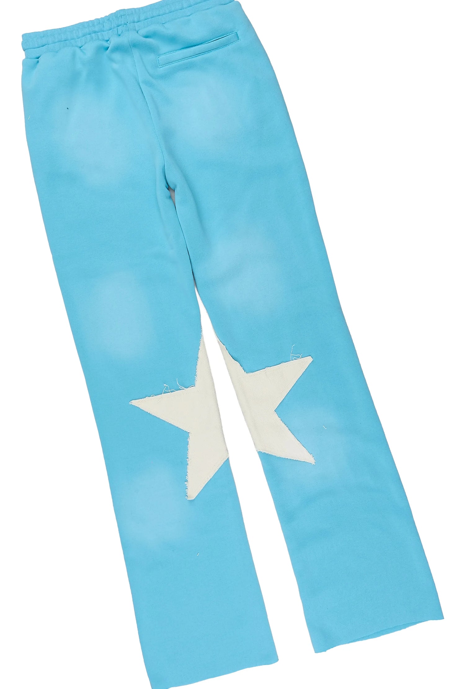 Boys Delgero White/Light Blue Long Sleeve T-Shirt Track Set