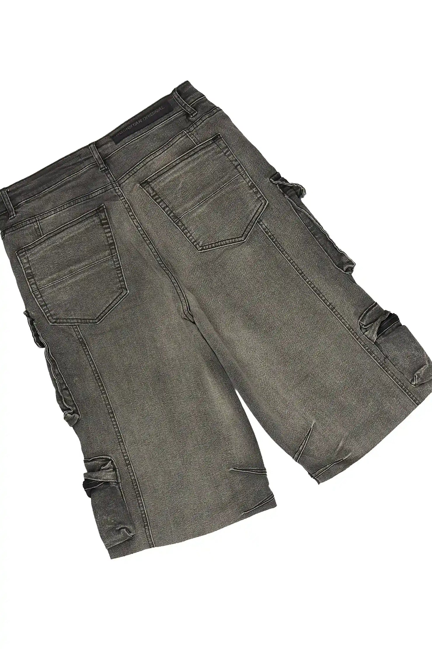 Kingston White/Grey Graphic T-Shirt & Mahesh Baggy Cargo Jean Short Set
