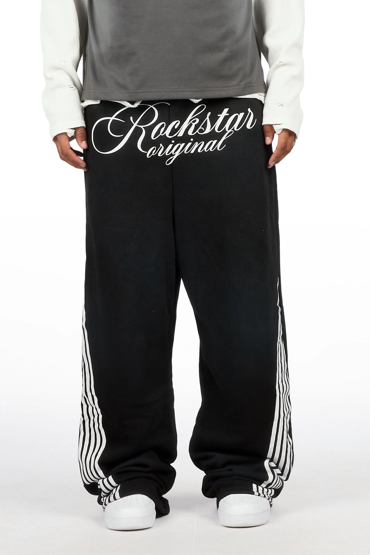 Kenstur Black Barrel Fit Pant