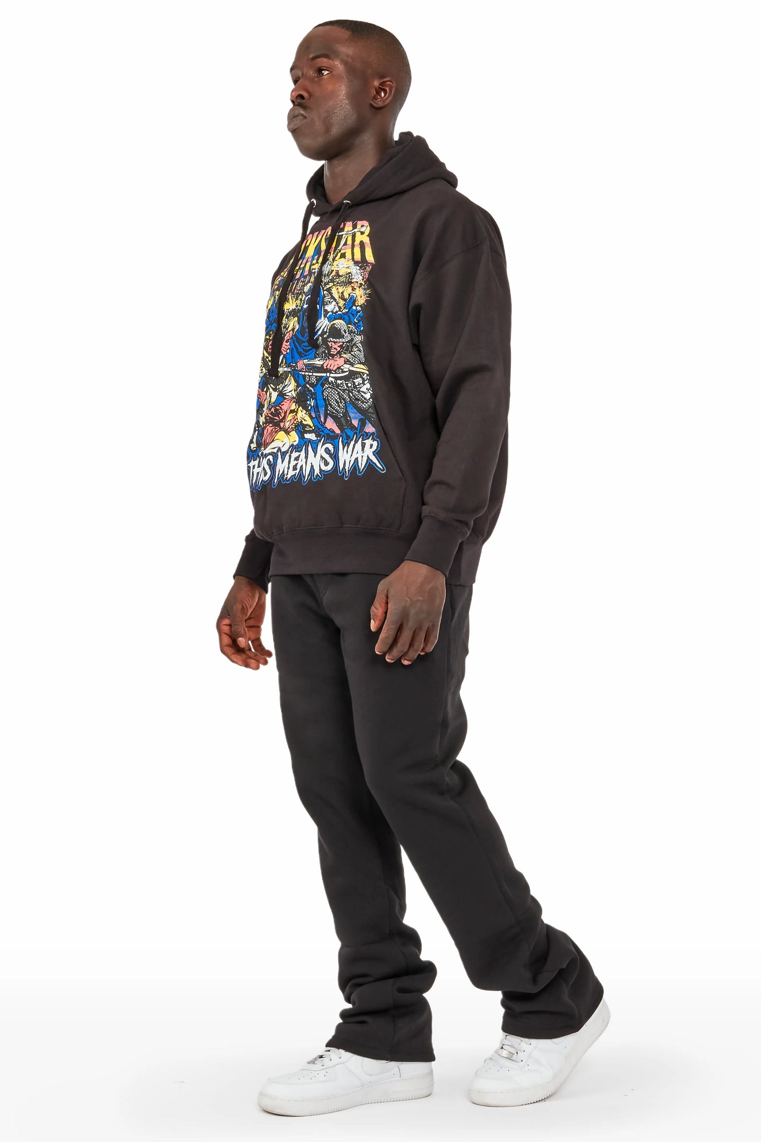 Normandie Black Hoodie Trackset