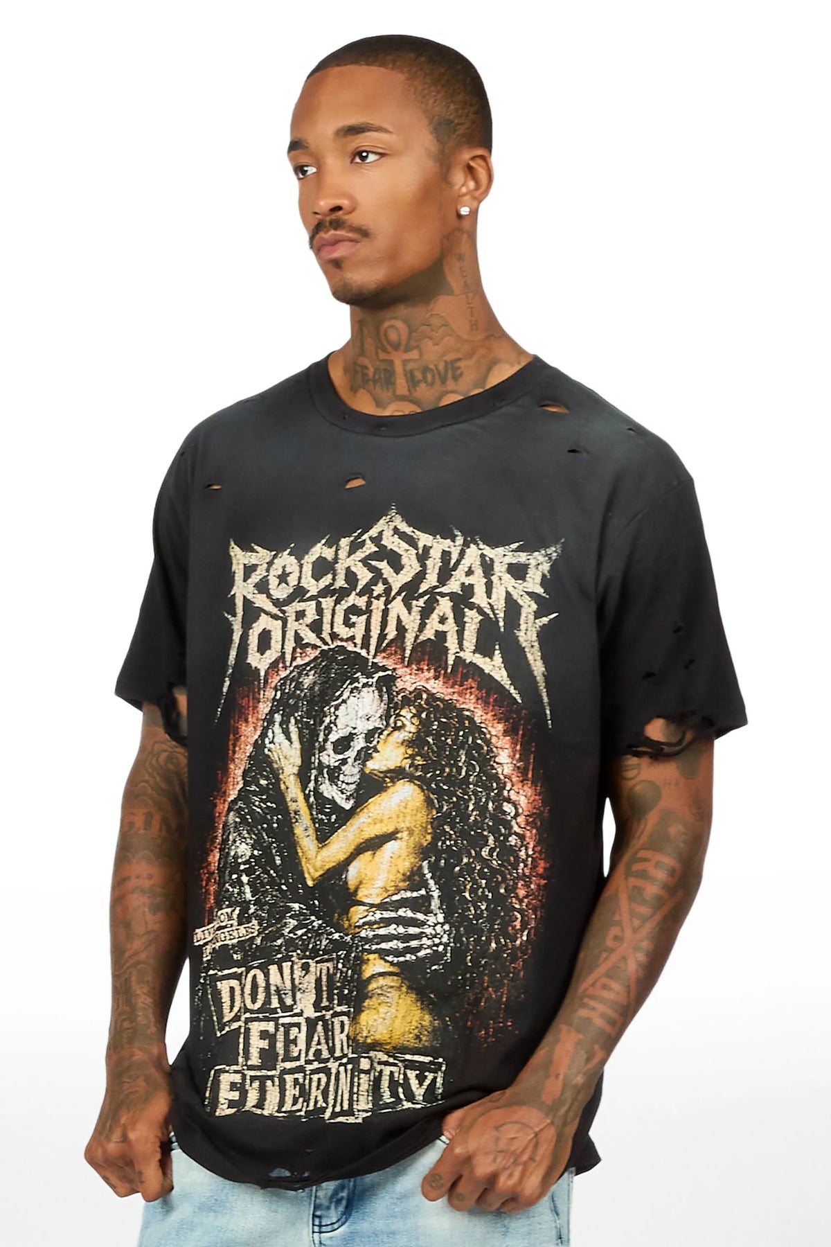 Sorrell Black Oversized Graphic T-Shirt