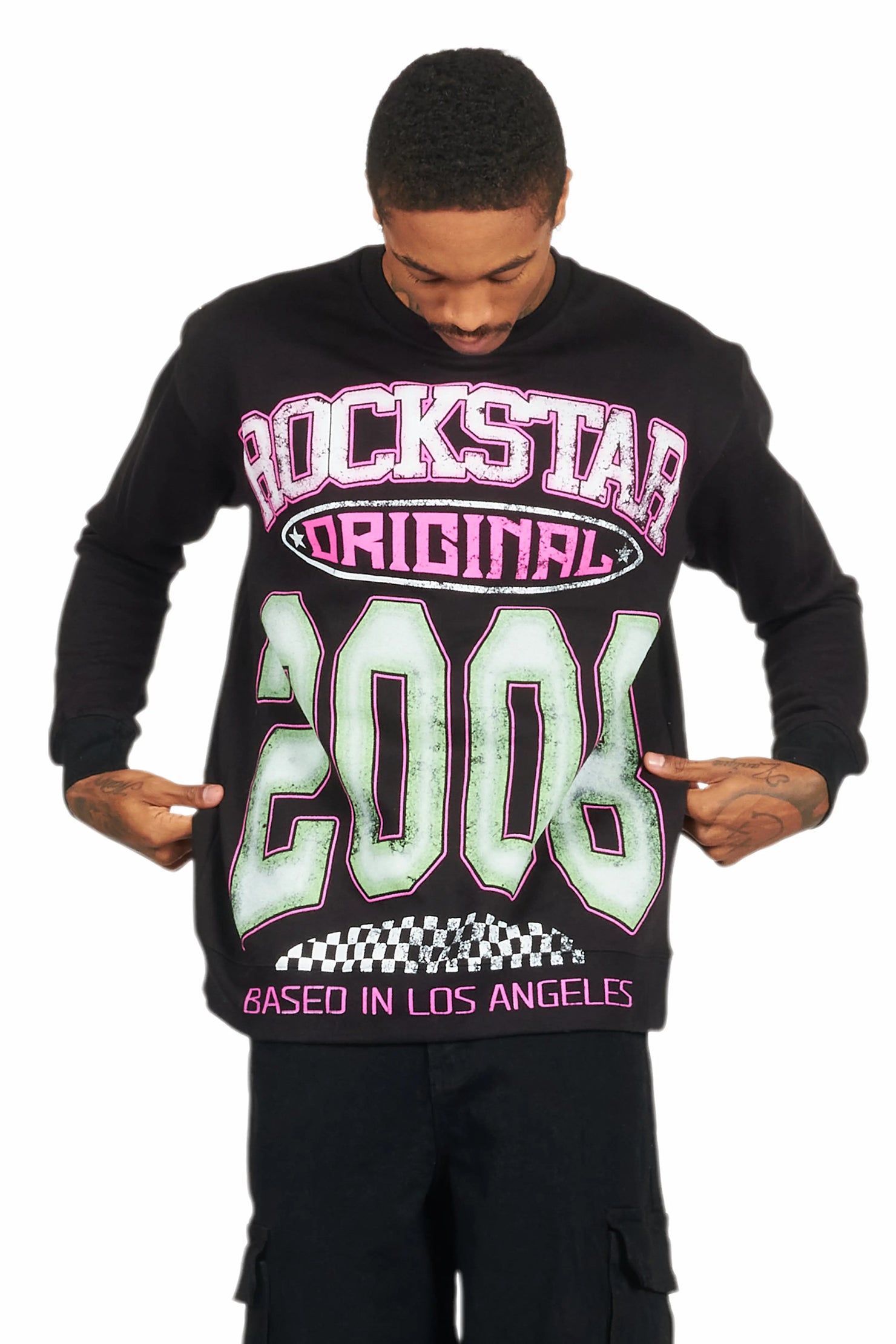 Jaren Black Graphic Crewneck