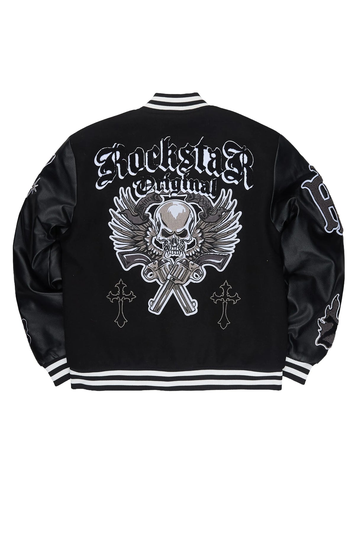 Clarke Black/Black Varsity Jacket