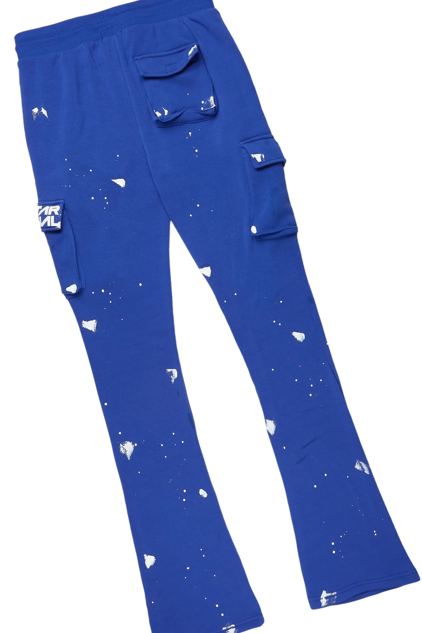 Mallor White/Royal T-Shirt/Cargo Stacked Track Set