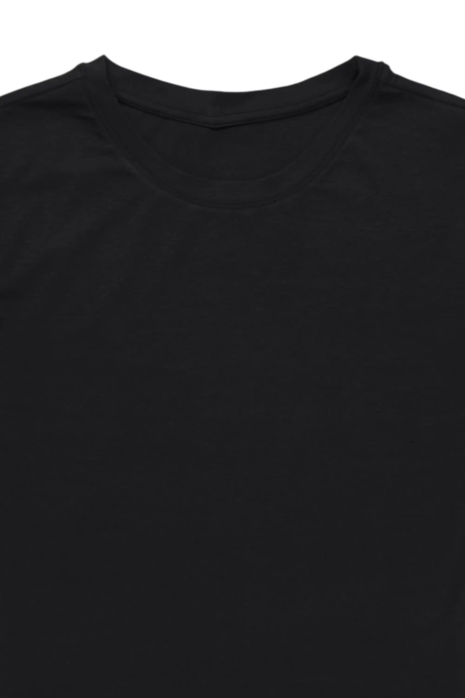 Xiomara Black Crop Tee Shirt