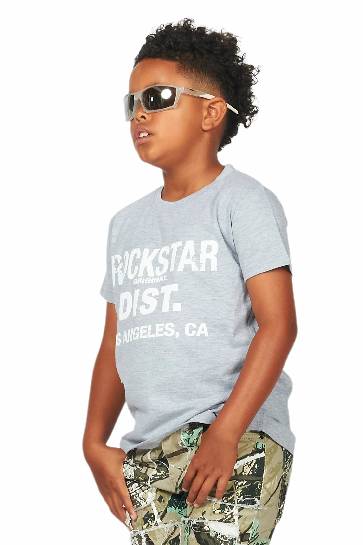 Boys Koen Grey Graphic T-Shirt