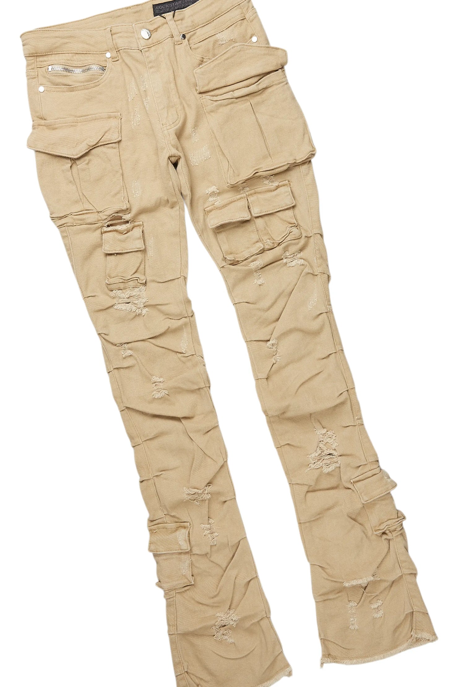 Grill Beige T-Shirt/Stacked Flare Jean Bundle