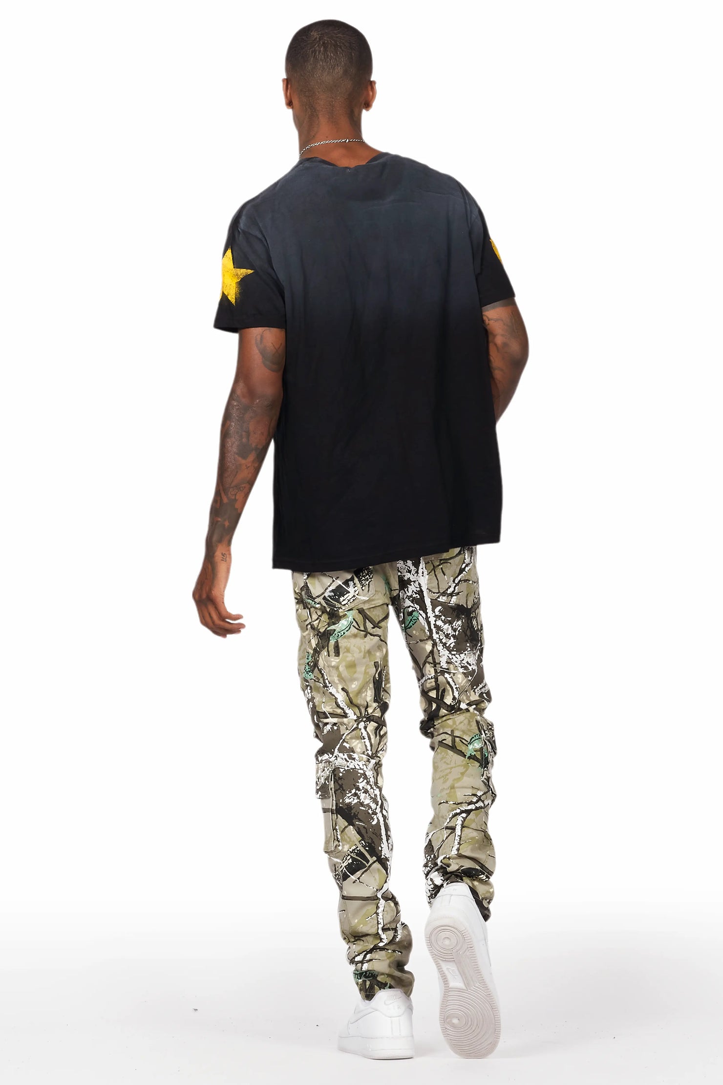 Adril Tree Camo Skinny Fit Cargo Jean