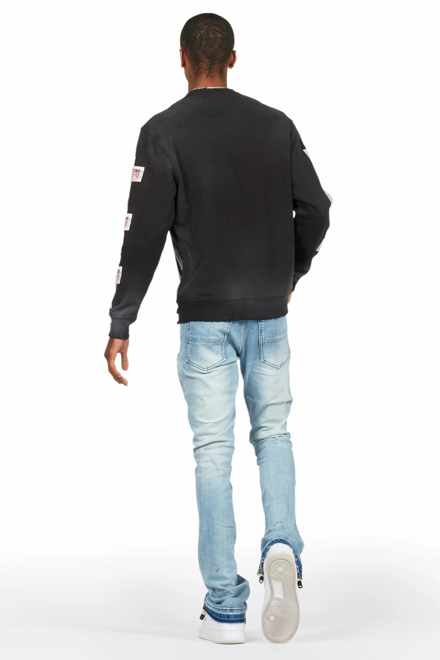 Rani Blue Stacked Flare Jean