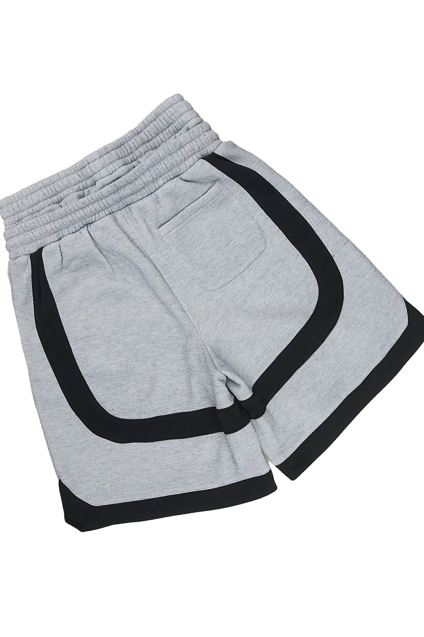 Redford Heather Grey T-Shirt/Double Waisted Short Set