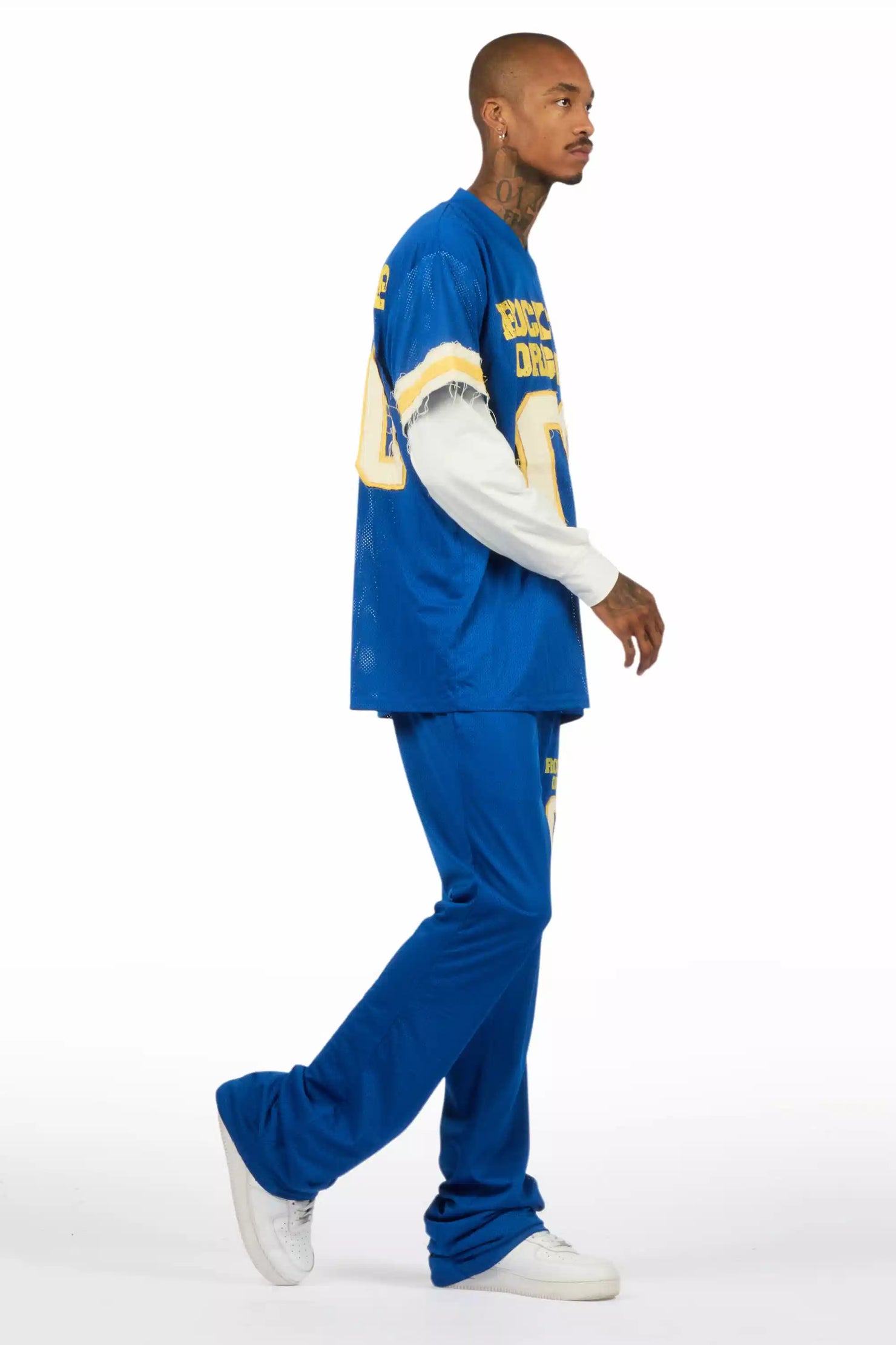 Deston Royal Double Layer T-Shirt/Baggy Pant Set