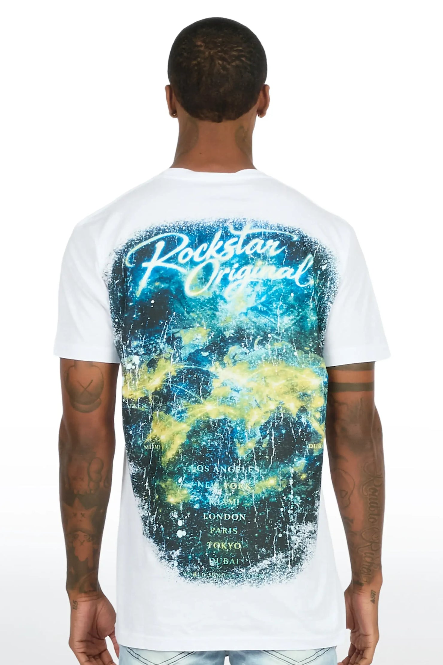 Contreras White Oversized Graphic T-Shirt