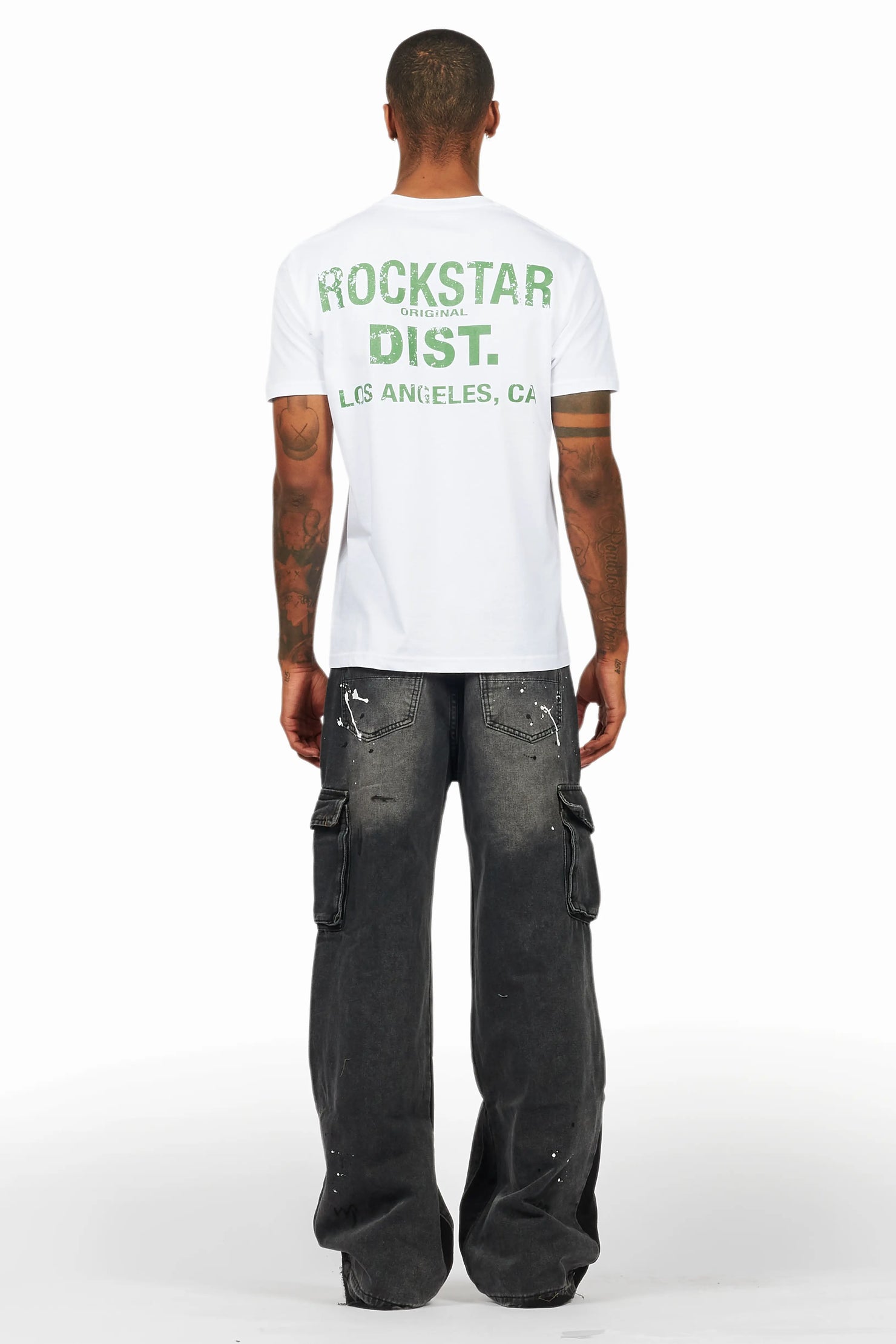 Dubaku Dark Grey Baggy Fit Jean