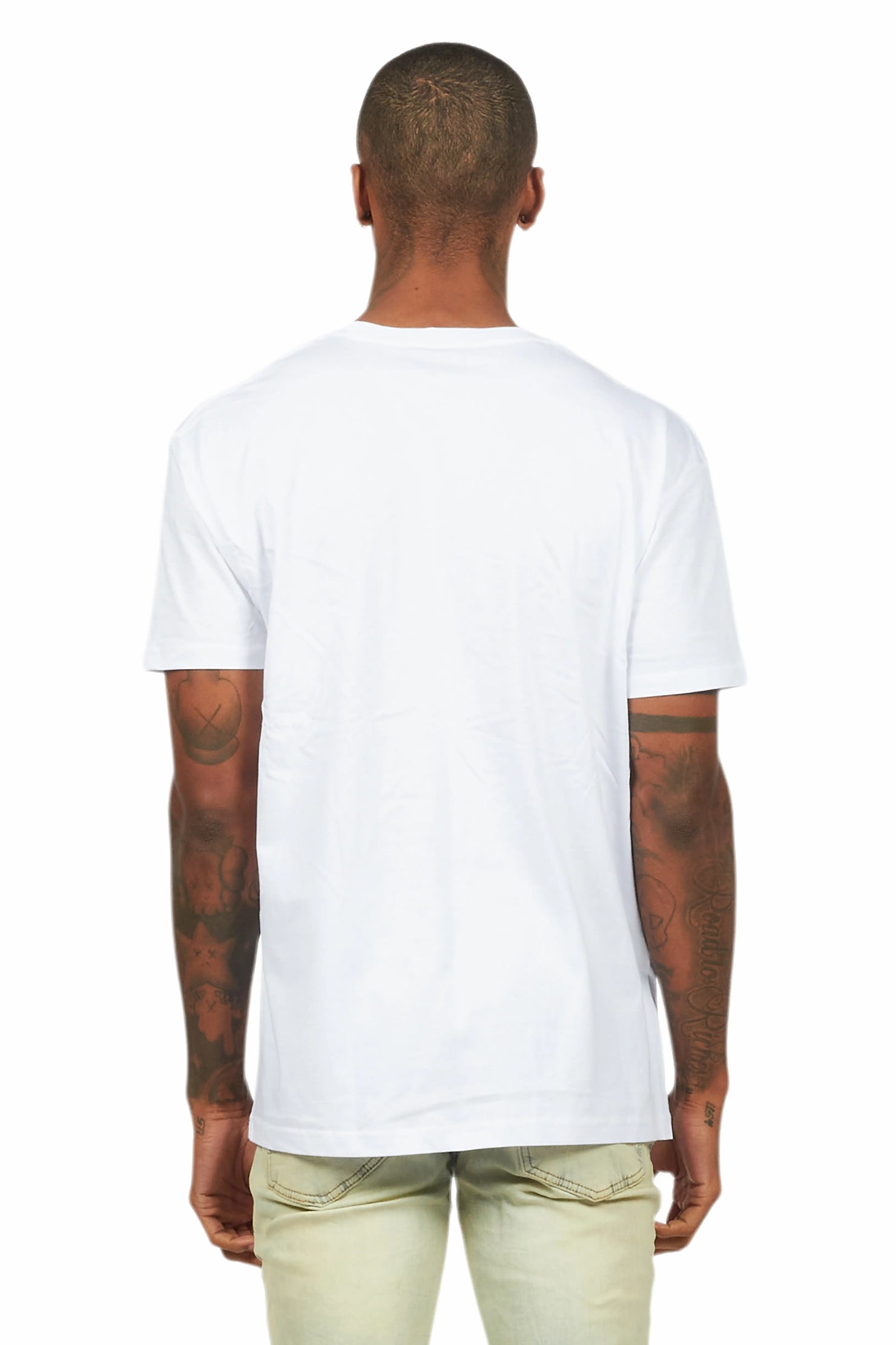 Balius White Oversized Graphic T-Shirt