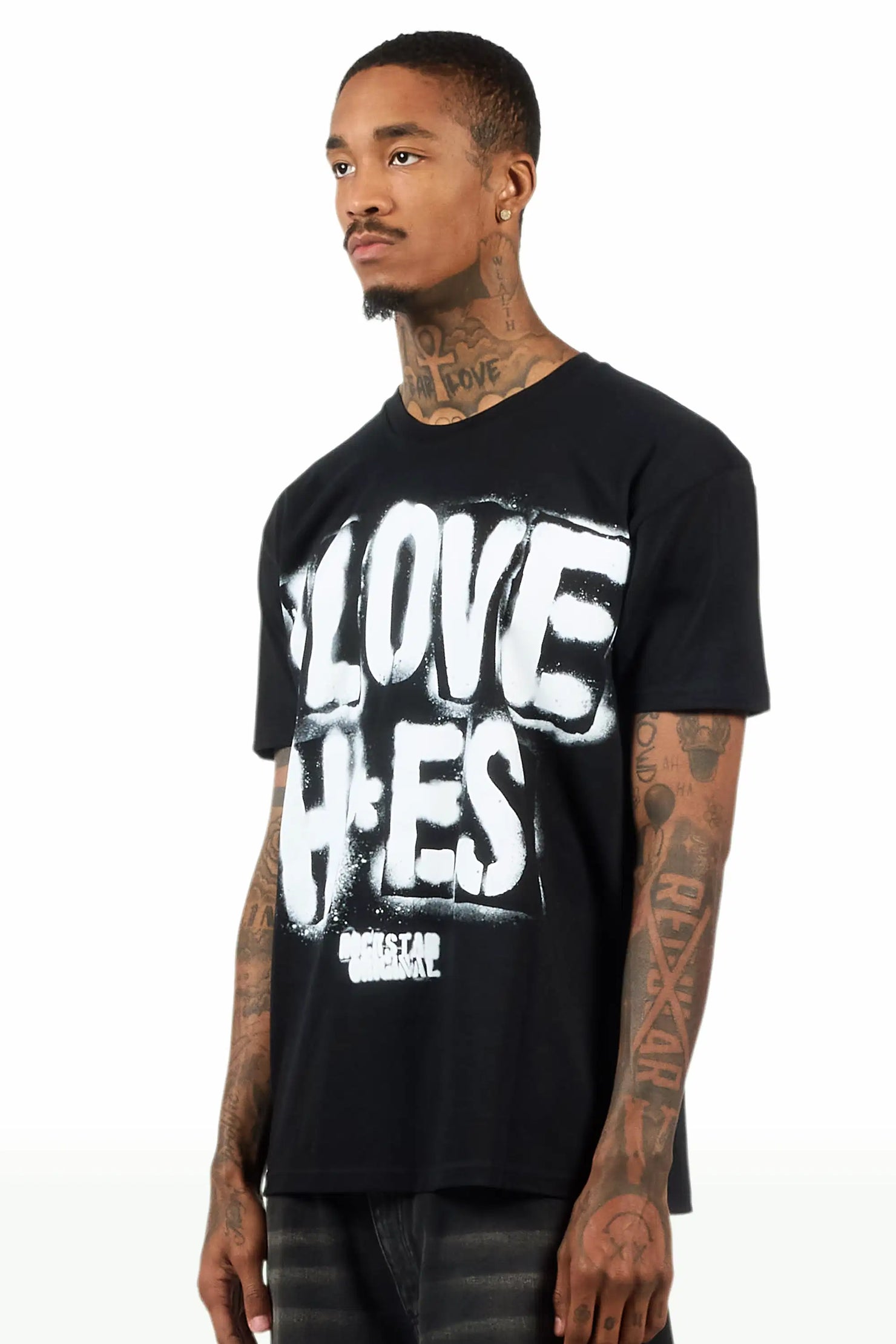 Banyan 2.0 Black Oversized Graphic T-Shirt