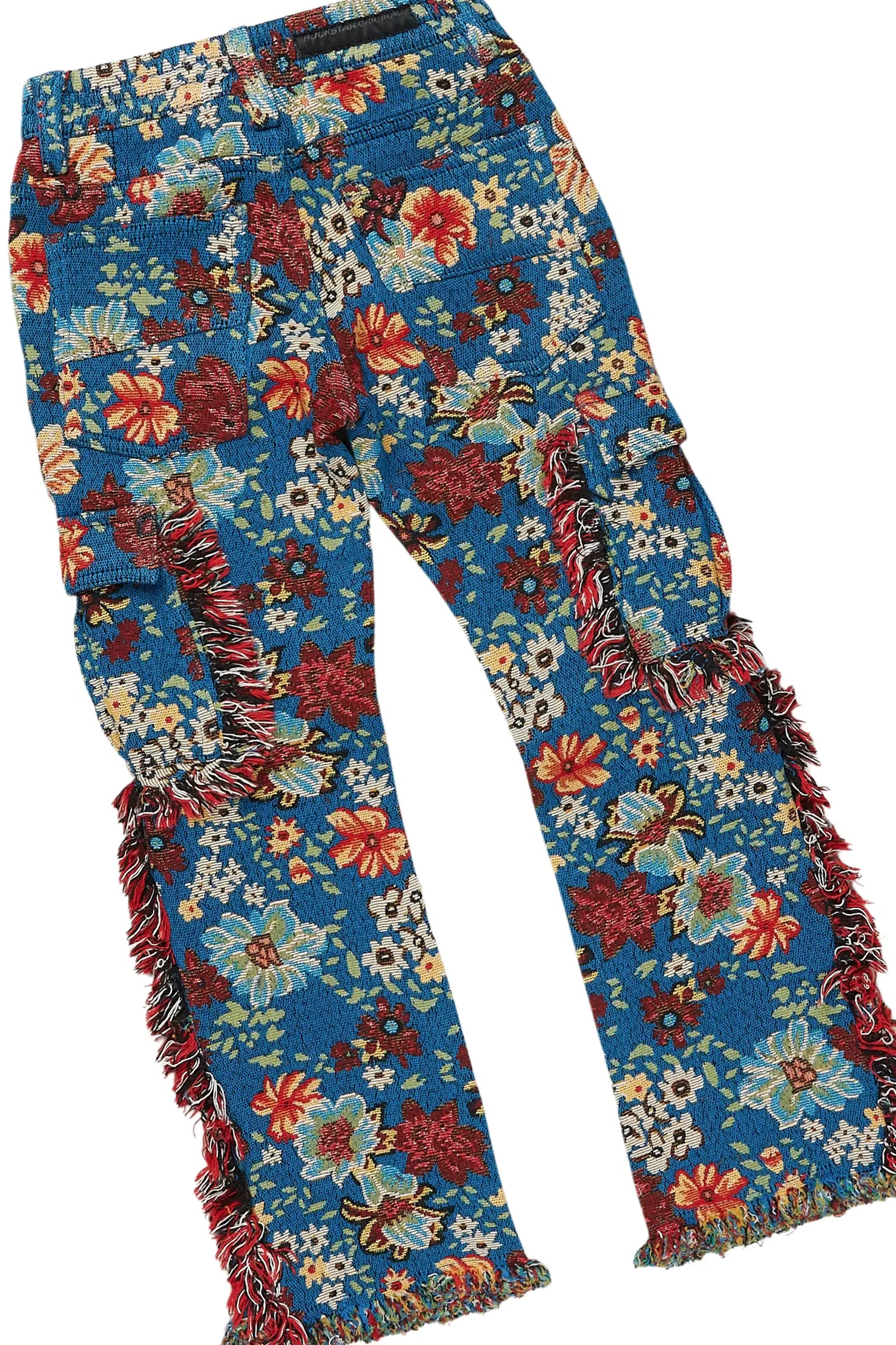 Boys Gabin Royal/Blue Multi Hoodie/Stack Flare Jean Set