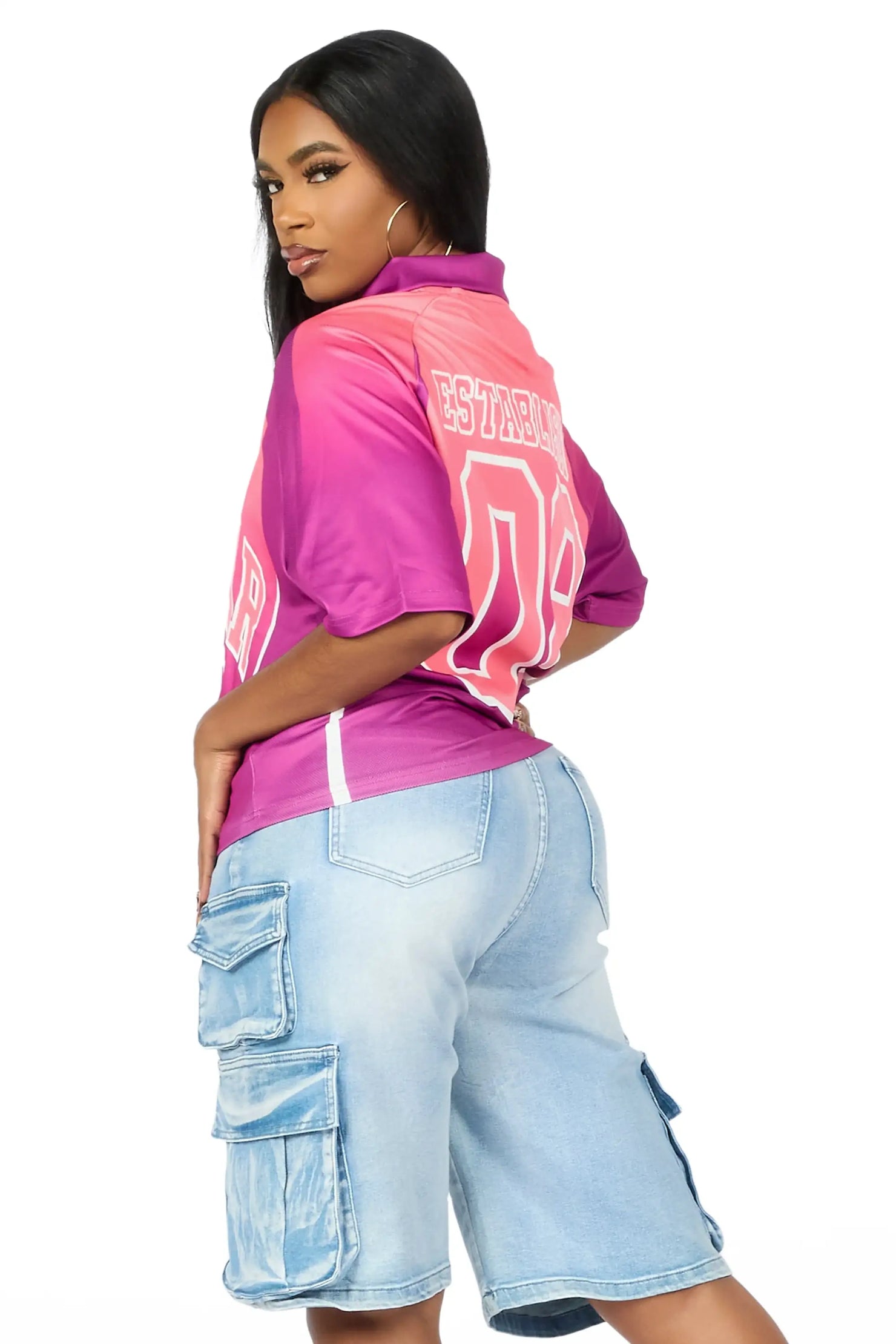 Jaiyaa Pink Graphic Jersey