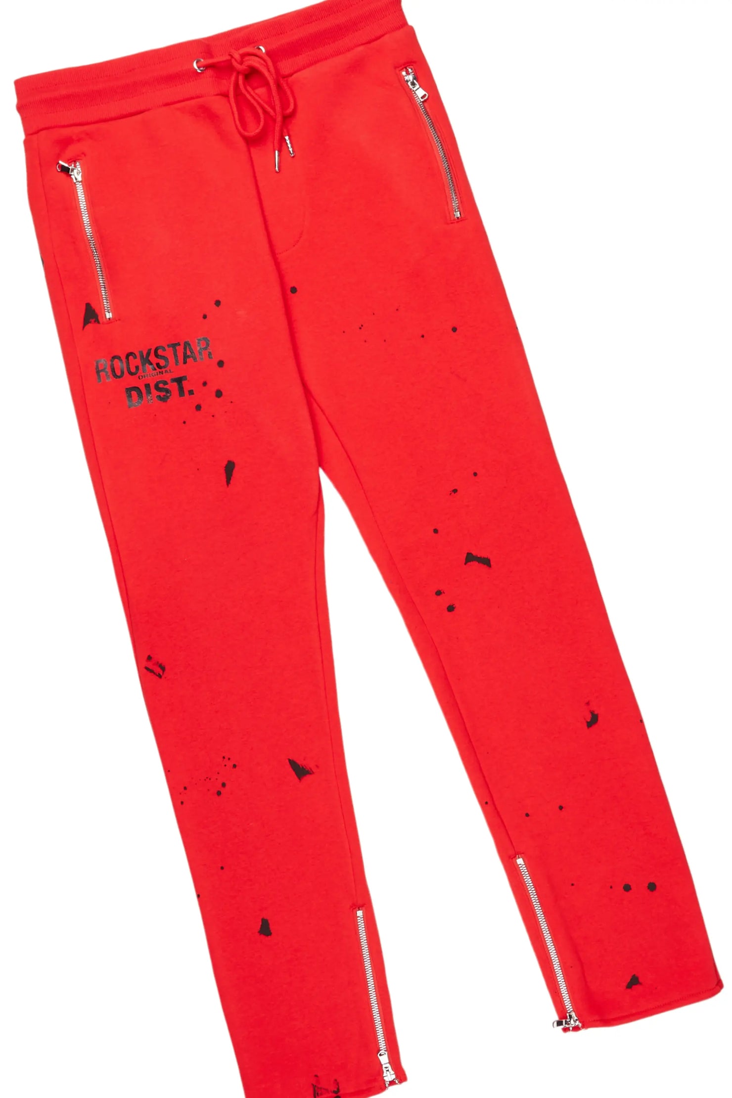 Raffer Red Slim Fit Track Set
