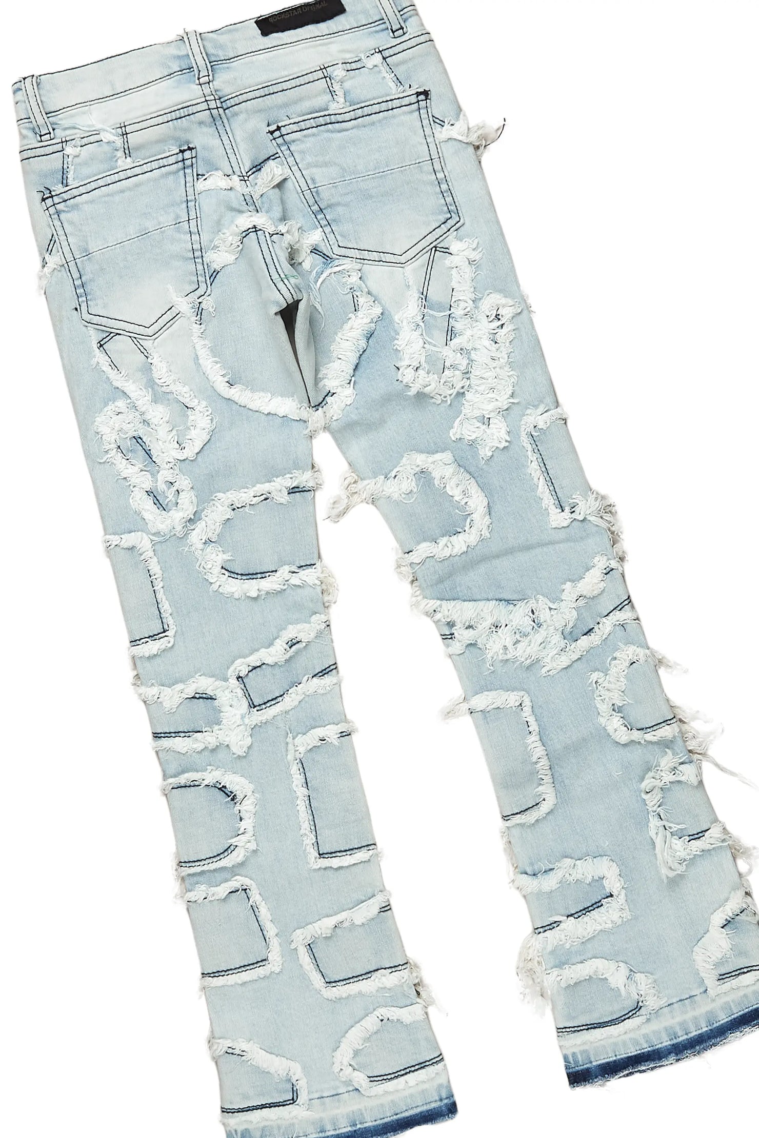 Boys Garran Vintage Navy Hoodie/Stack Flare Jean Set