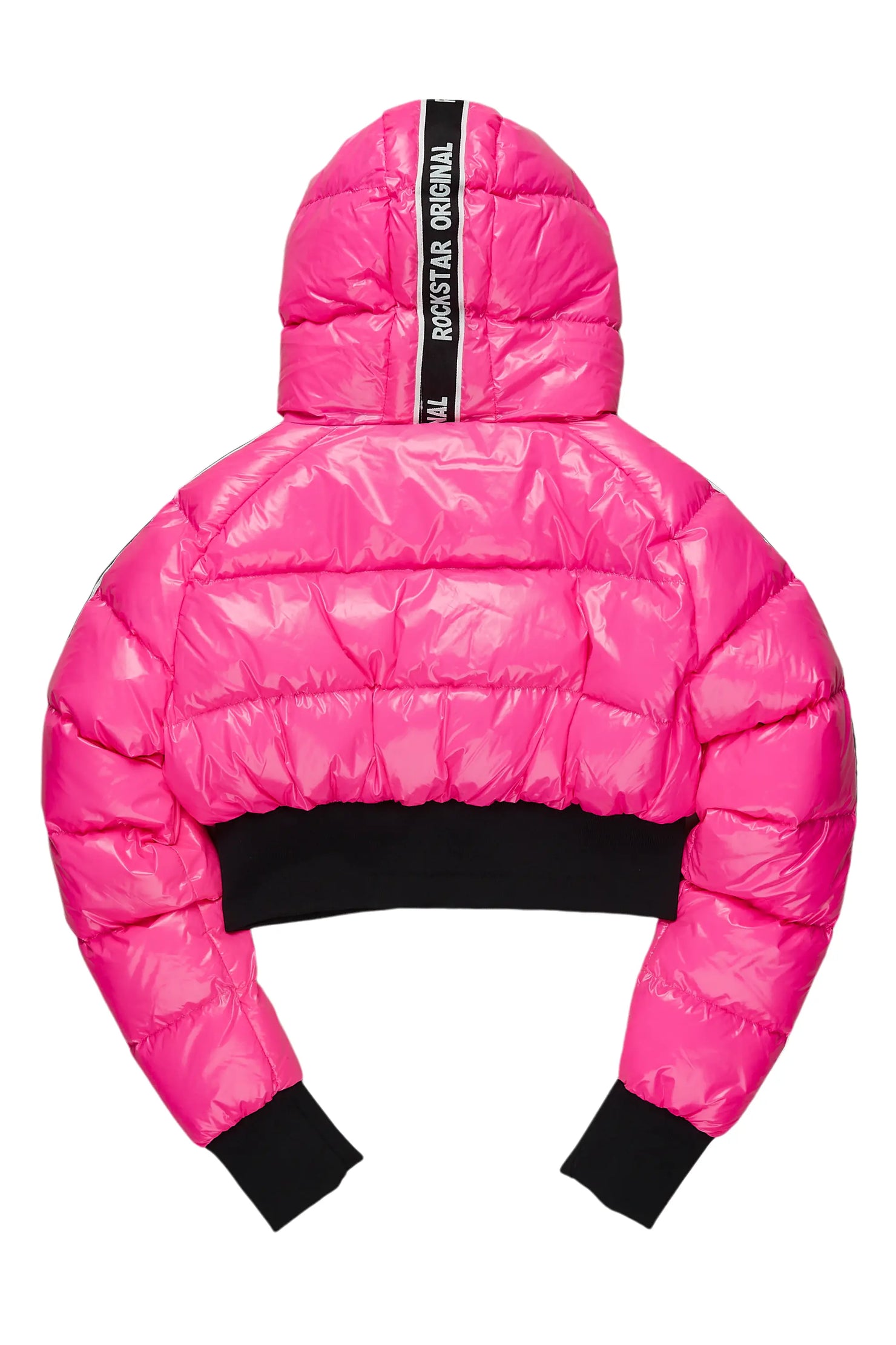Jackey Hot Pink 2.0 Crop Puffer Jacket