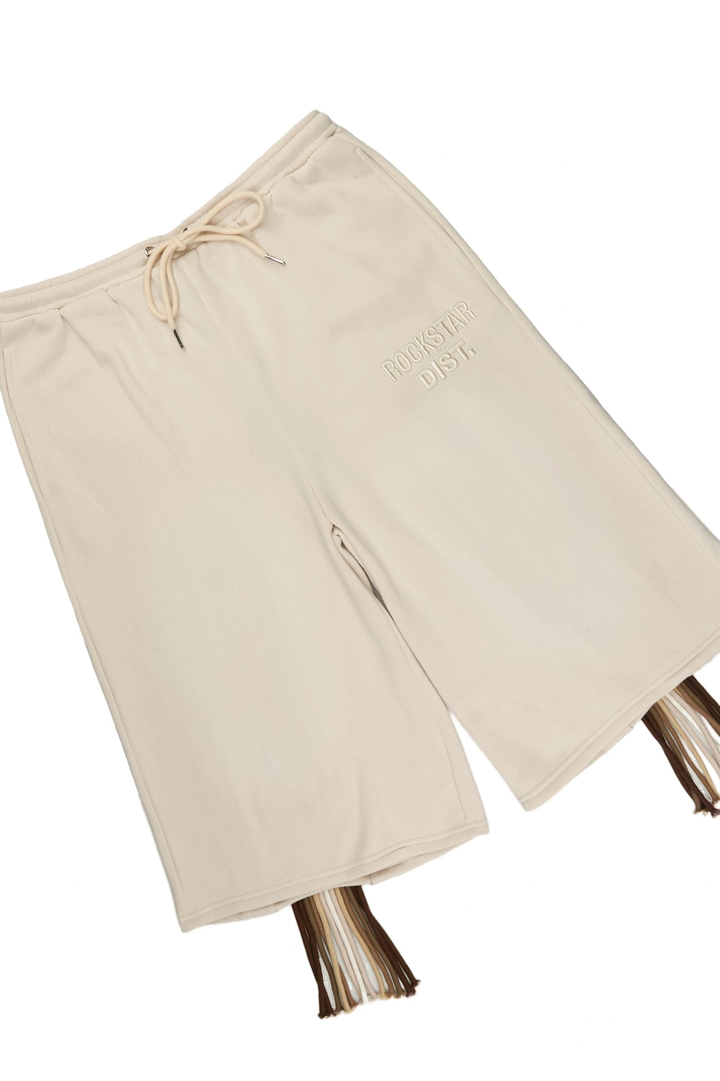 Jolan Beige Cut Sleeve T-Shirt/Jort Set