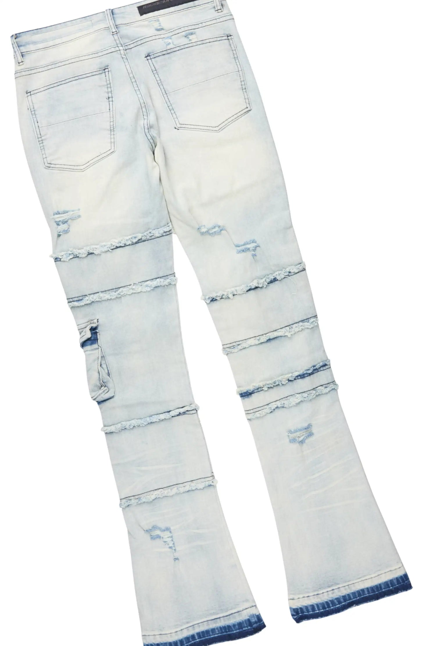States 2.0 Royal/Light Blue Hoodie/Stacked Flare Jean Set