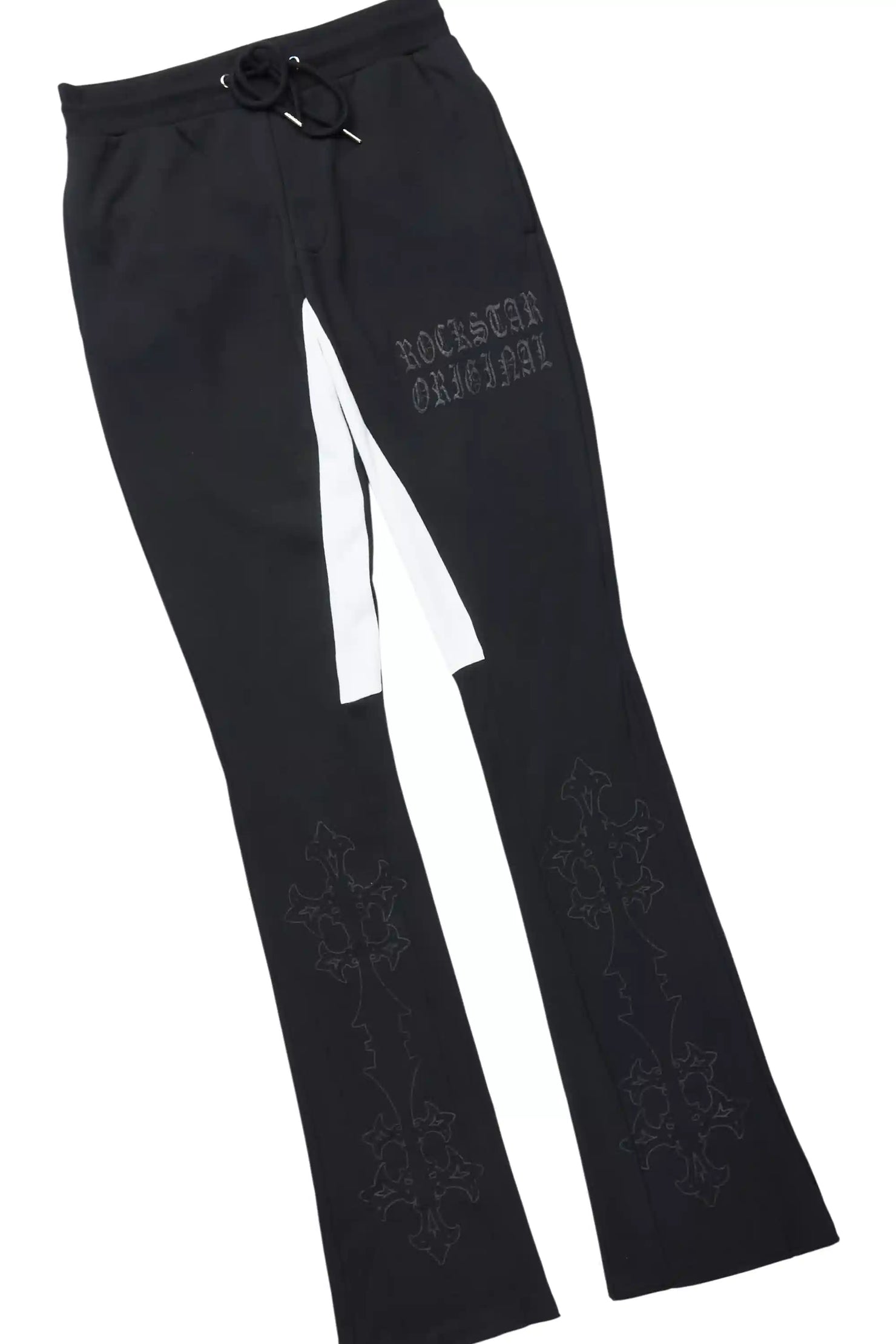 Navion Black Hoodie/Stacked Flare Track Set