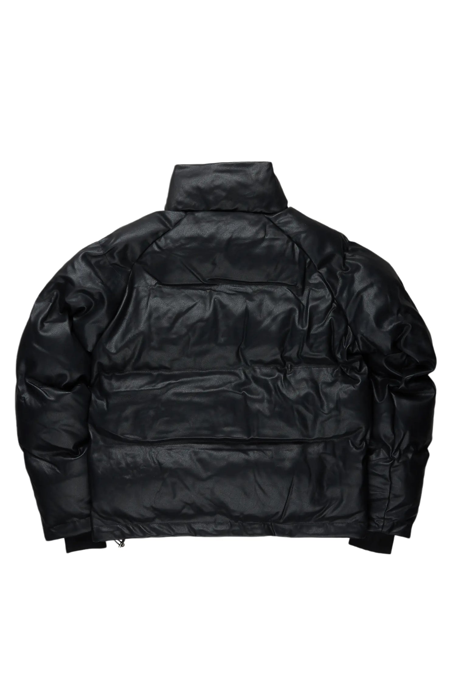 Ravi Black Hoodless Puffer Jacket