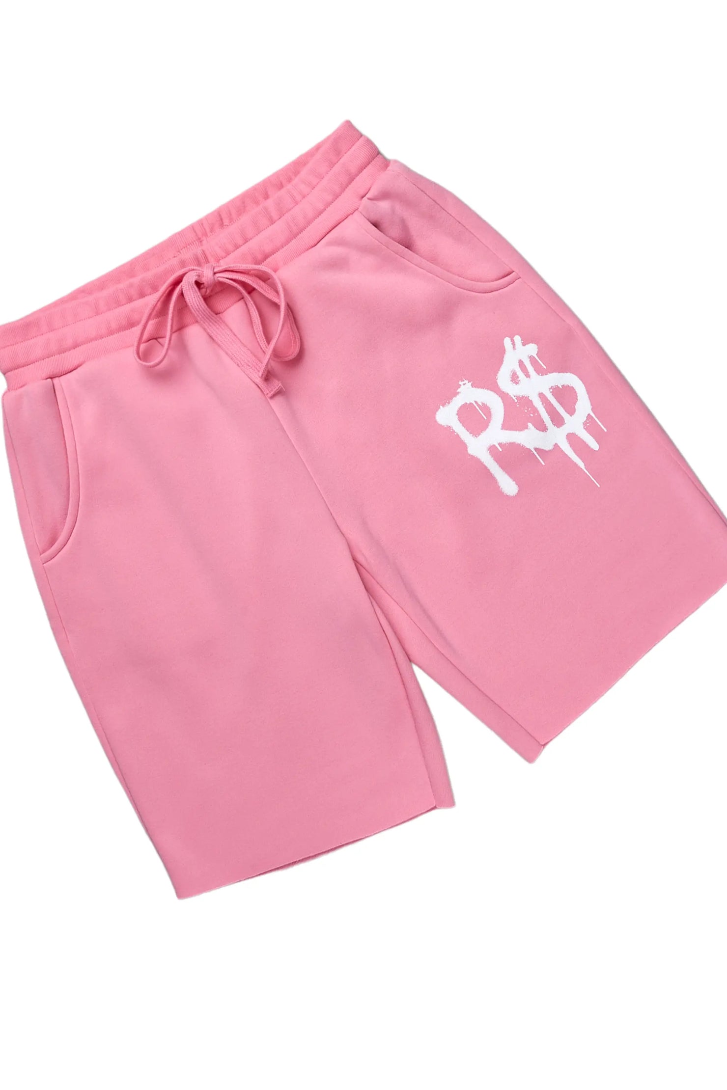 Passion Pink Zip Up Short Set