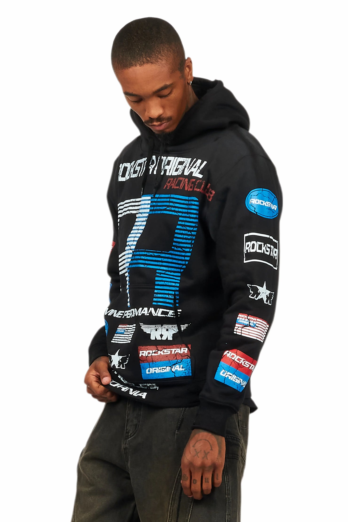 RSO Racing Club Black Graphic Hoodie
