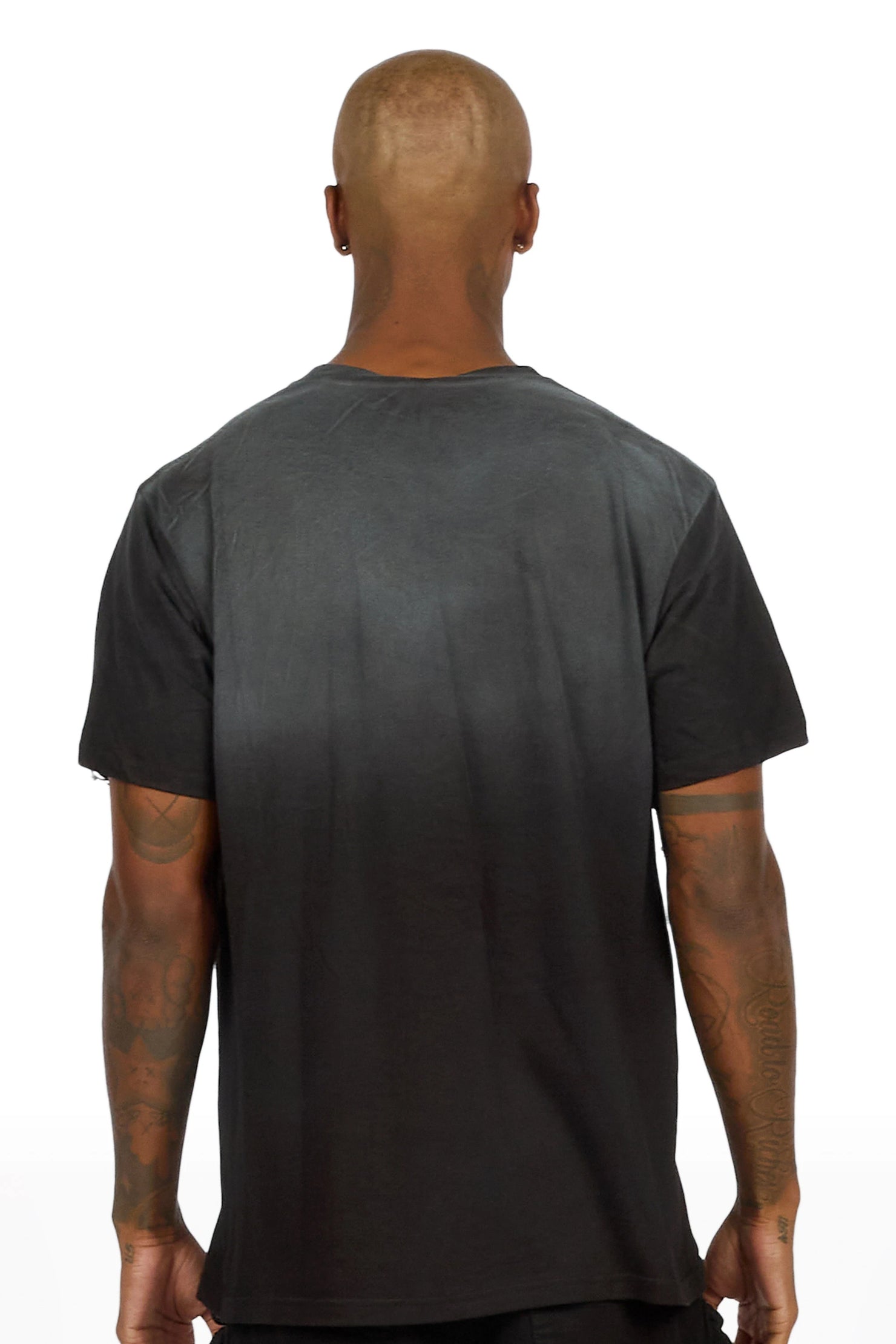 Caprie Black Oversized Graphic T-Shirt