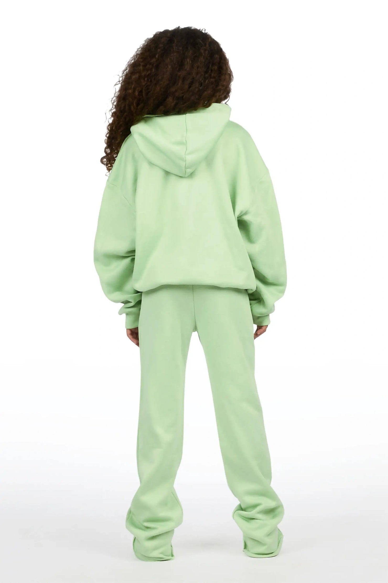 Girls Cicatrix Light Sage Hoodie Track Set