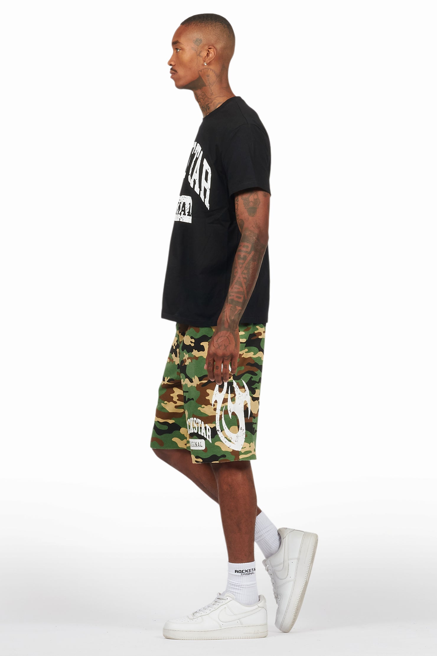 Members Black/Camo T-Shirt/Short Set