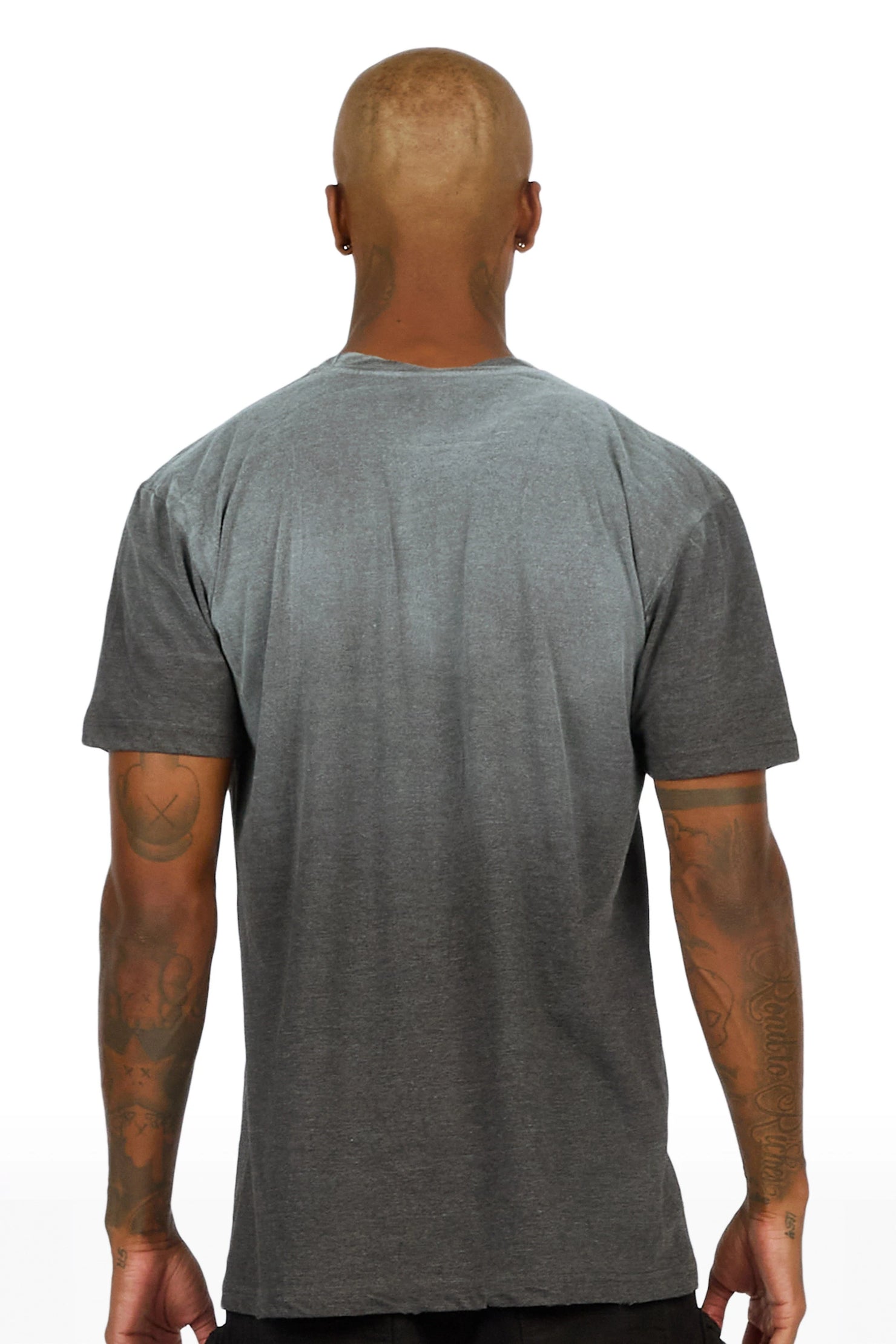 Cleaveland Charcoal Oversized Graphic T-Shirt