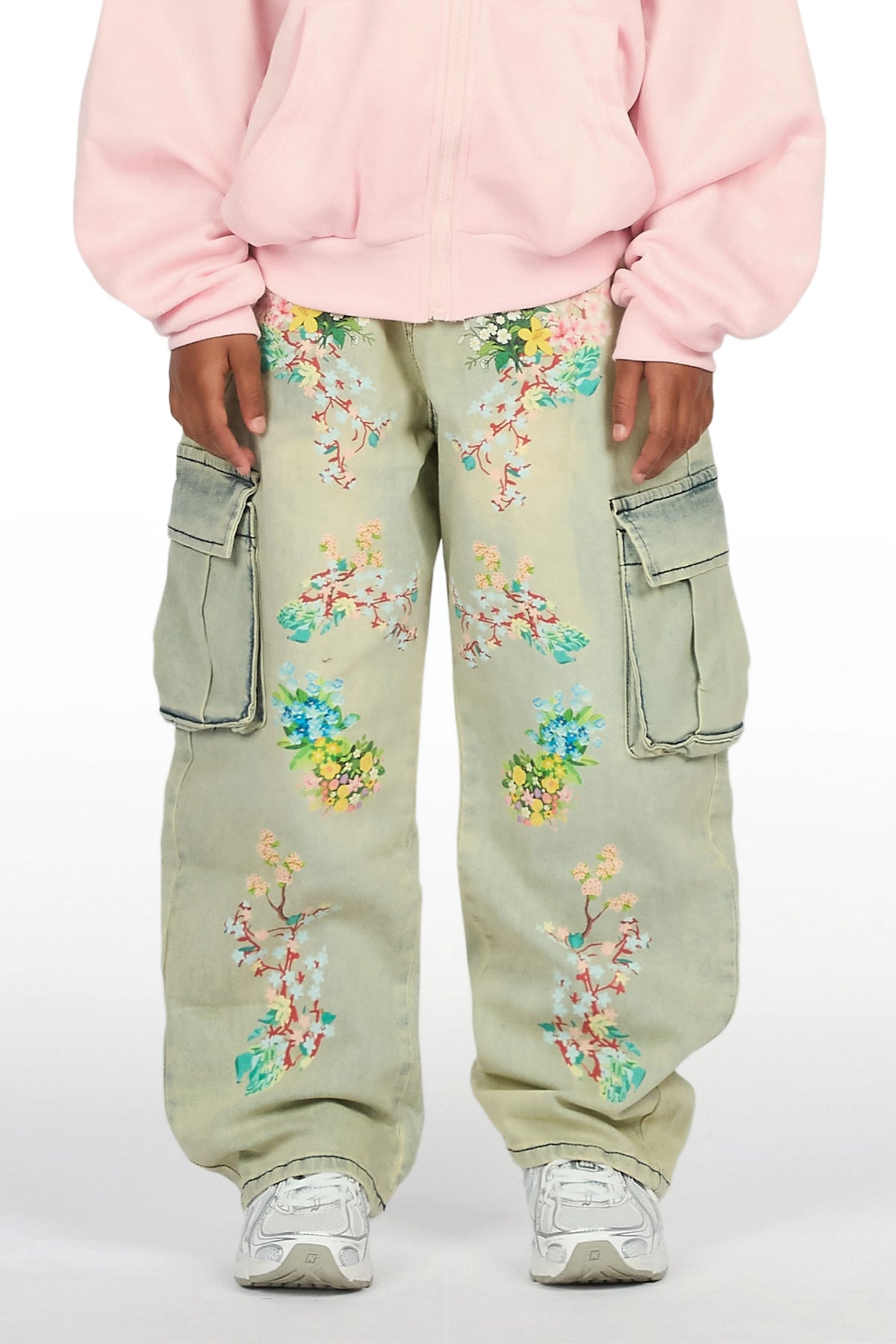 Girls Zionta Light Blue Barrel Fit Jean