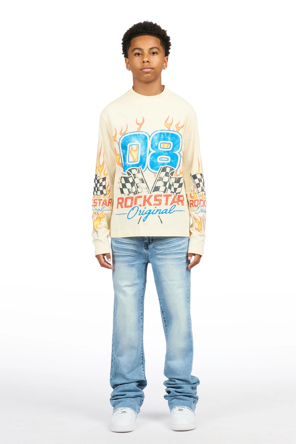 Boys Dag Blue 2.0 Stacked Flare Jean