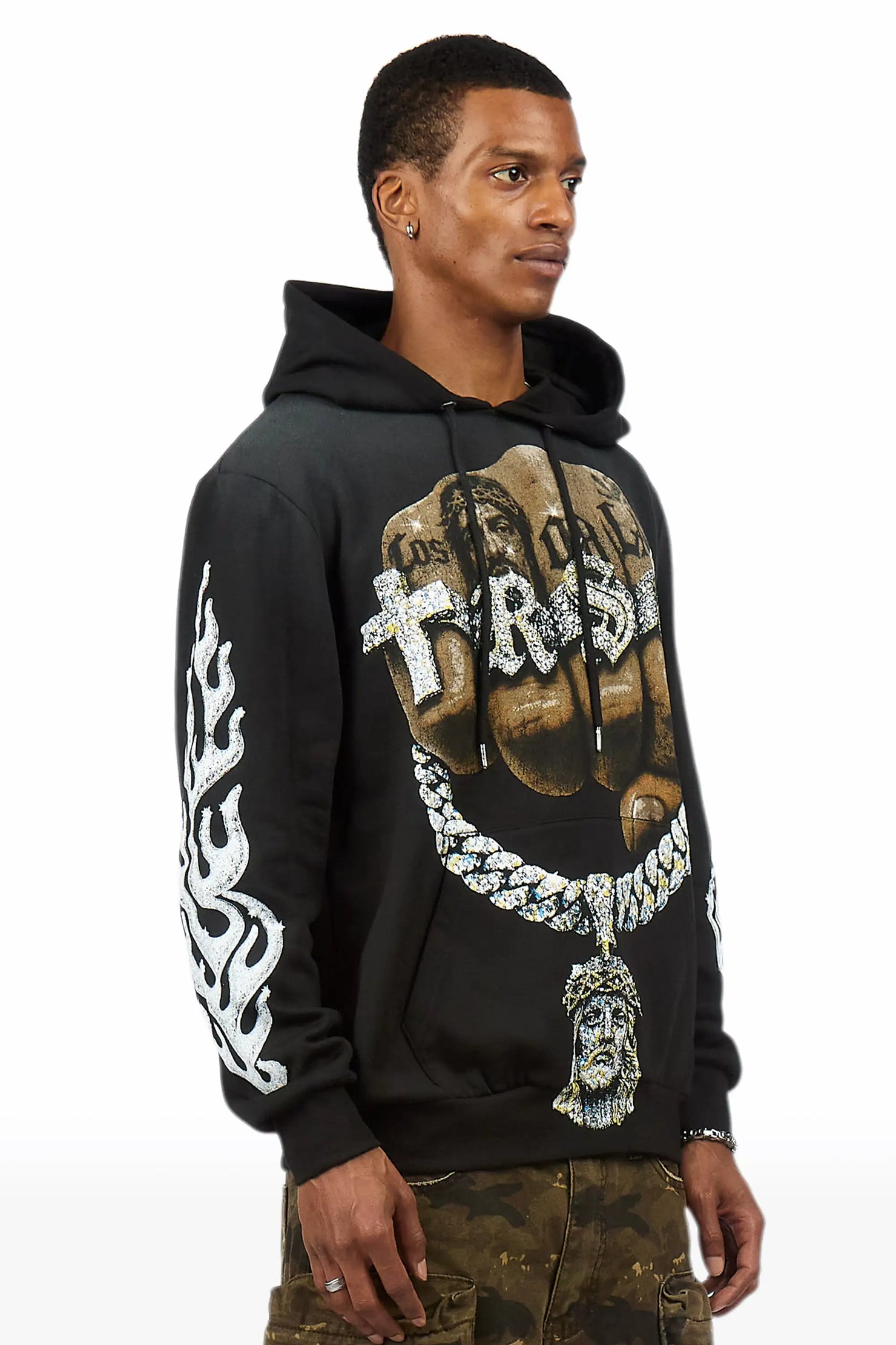 Echo Black Graphic Hoodie