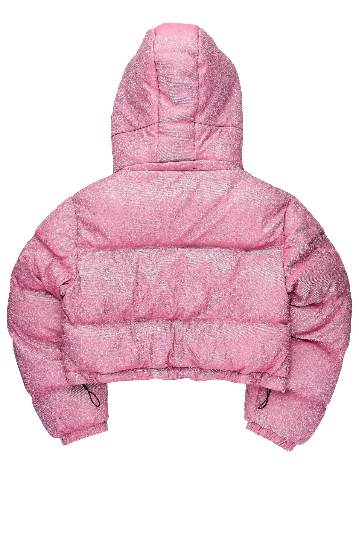 Meranda Pink Glitter Puffer Jacket