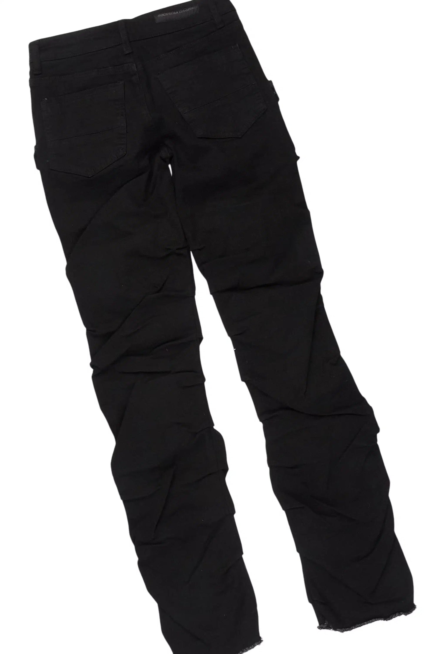 Boys Fields Grey Hoodie & Gentry Black Stacked Jean Set