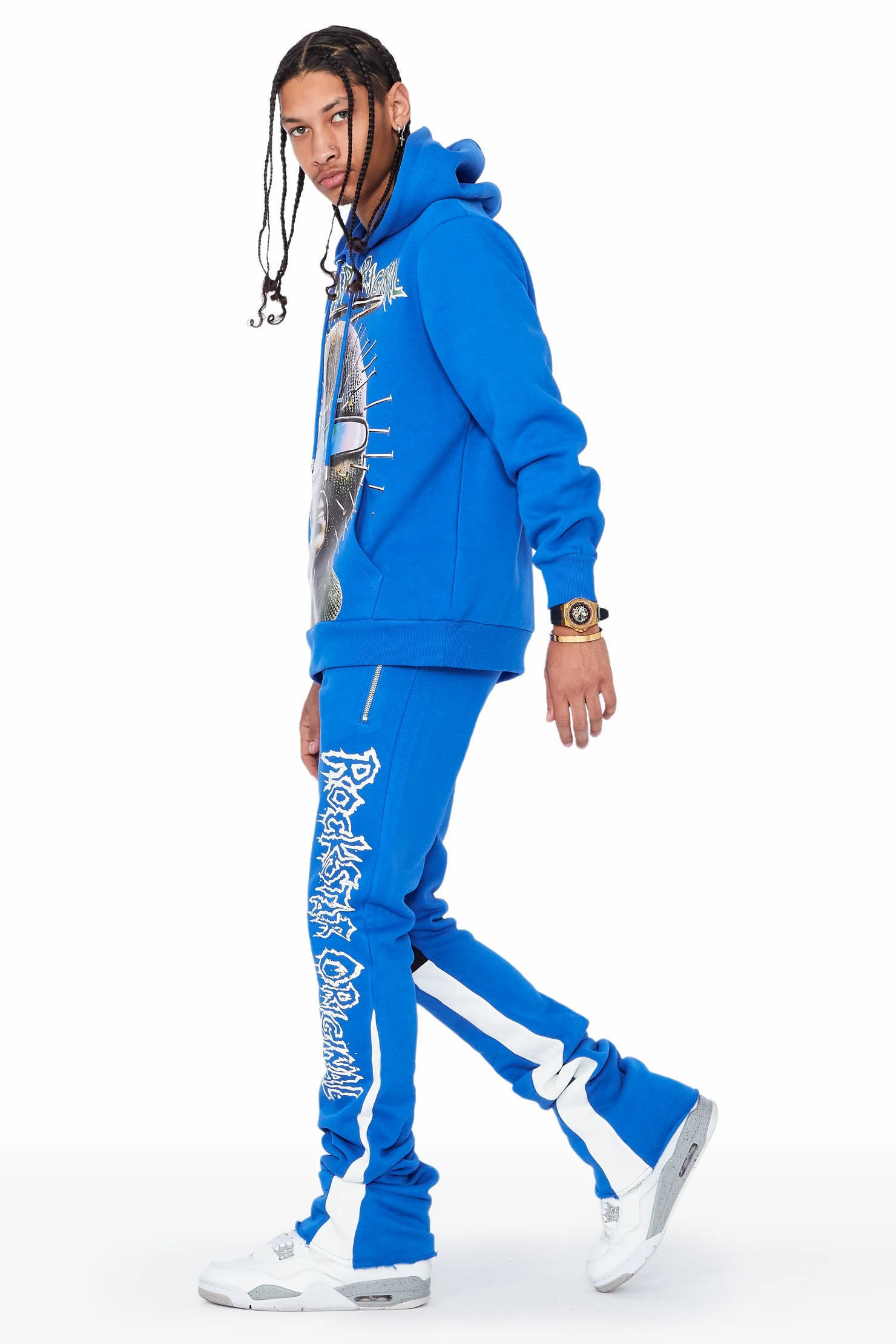 Deem Royal Blue Stacked Flare Track Set