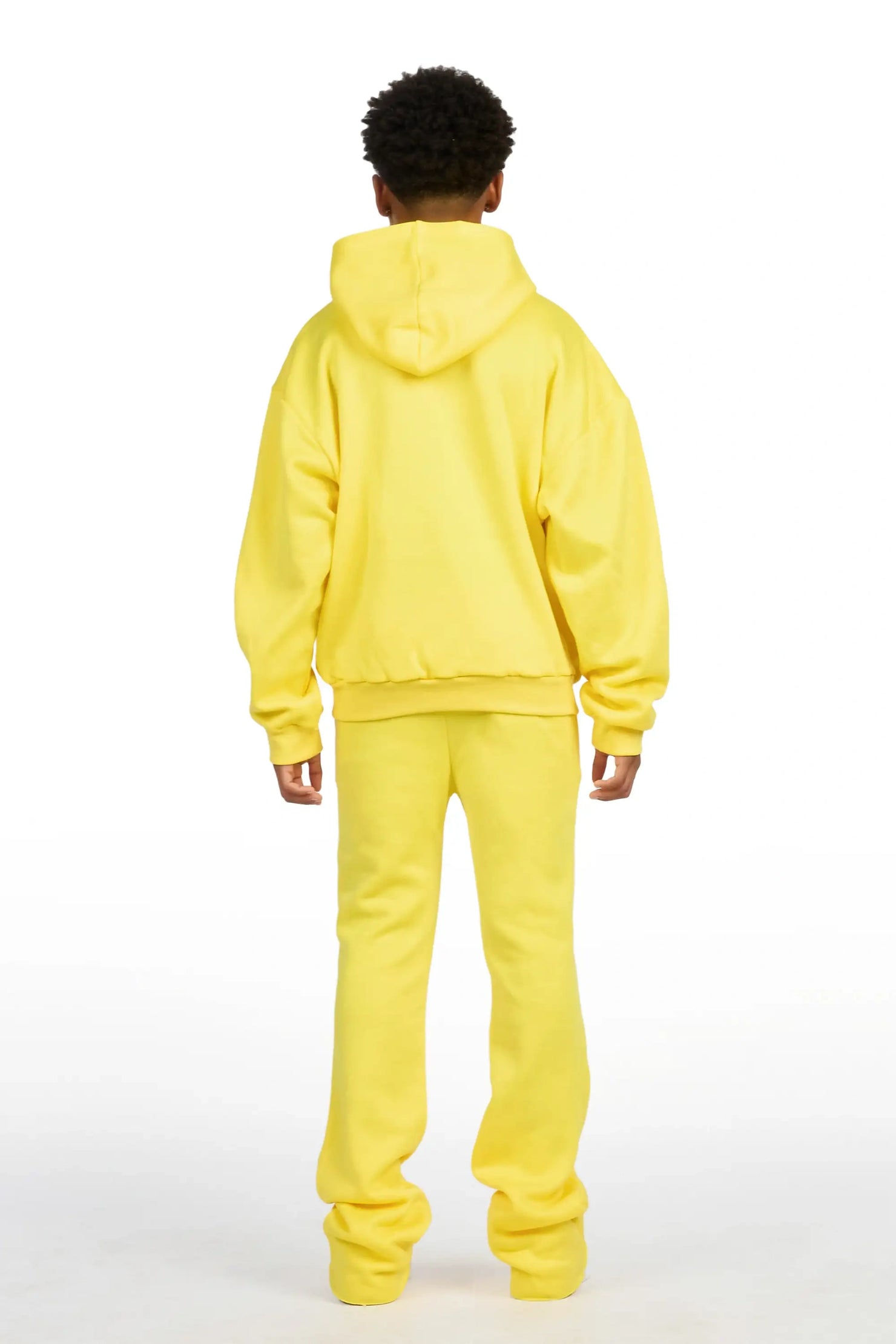 Boys Basilisk Yellow/Black Hoodie Track Set