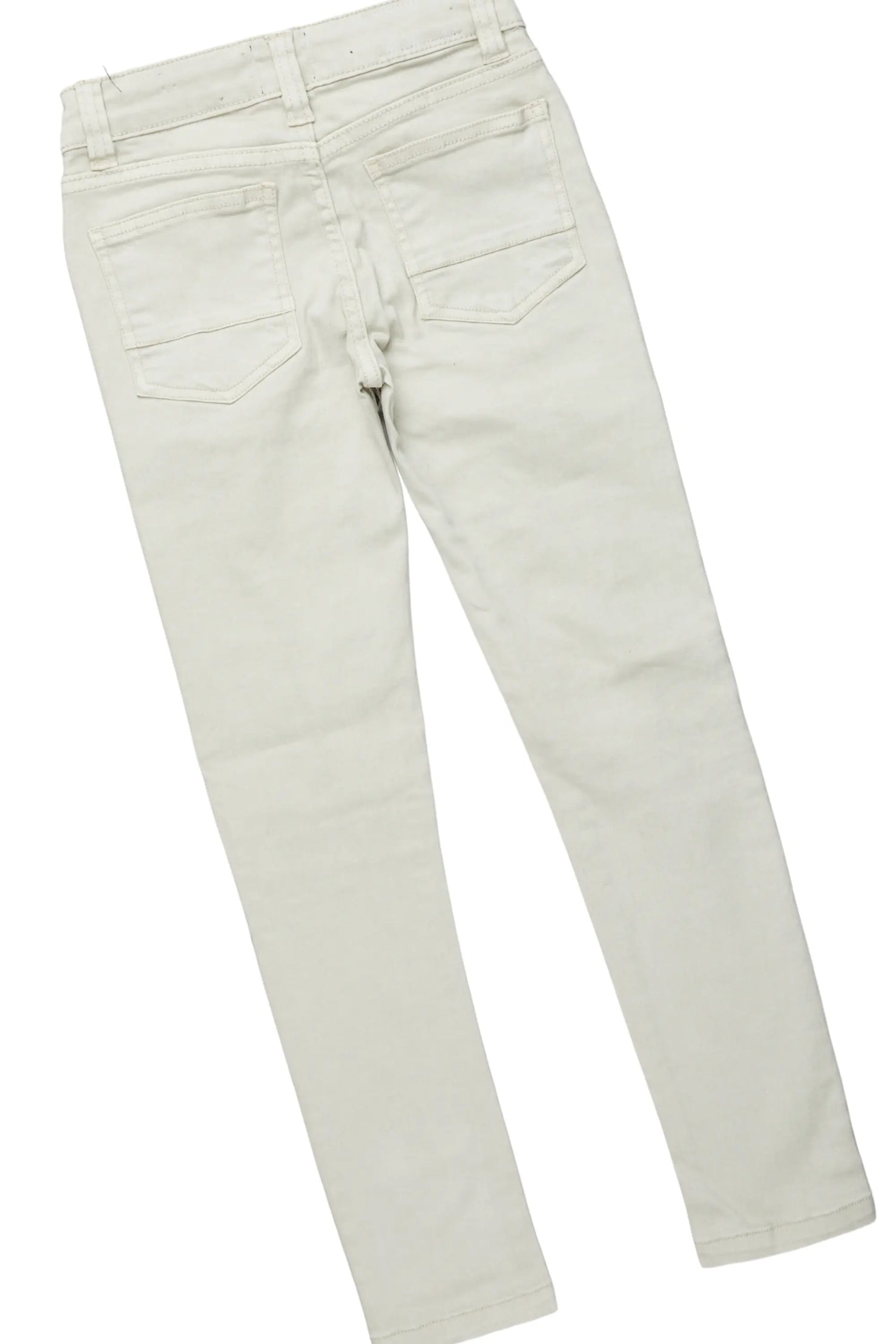 Boys Tahir White T-Shirt/Skinny Frayed Jean Set