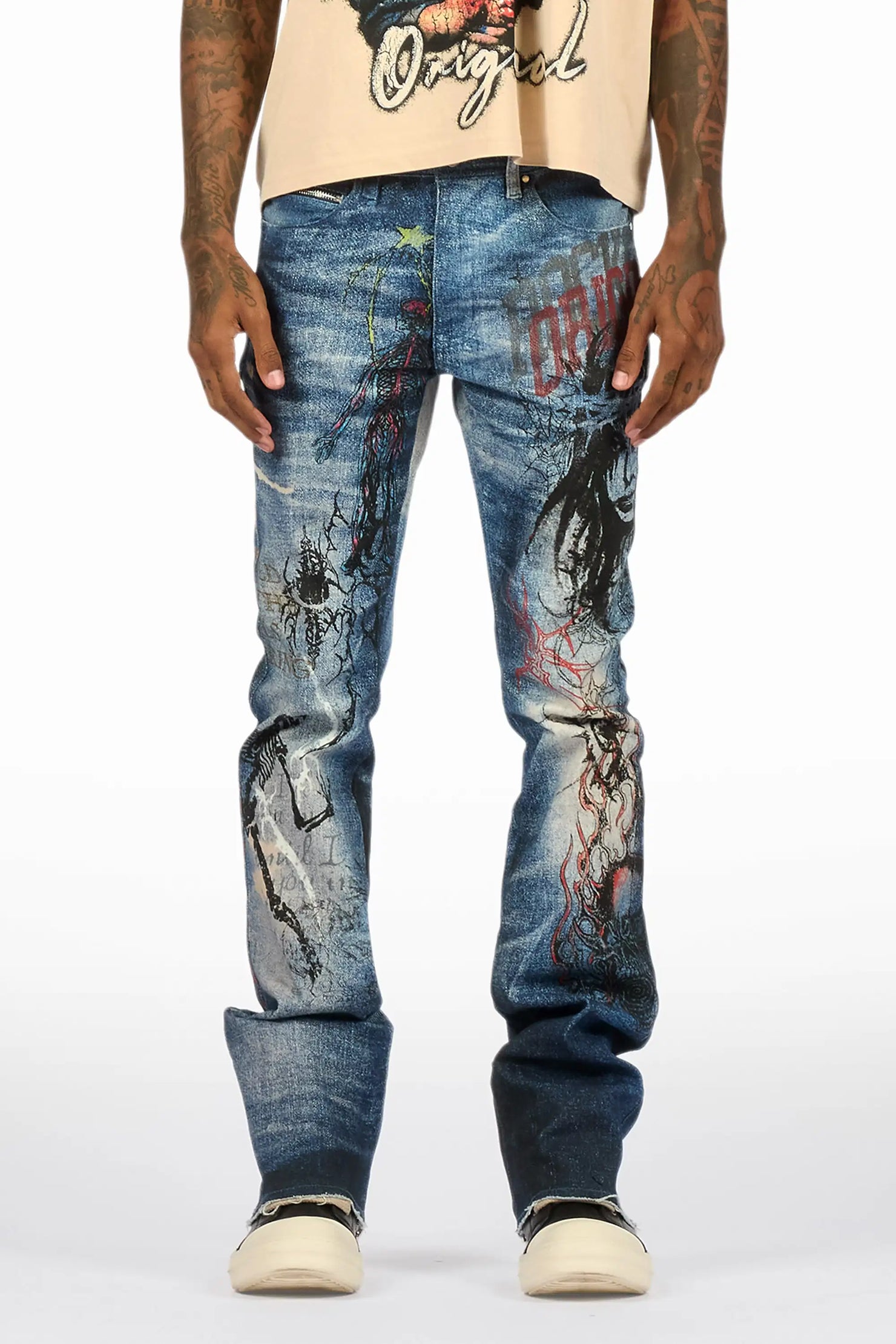 Blaytex Blue Stacked Flare Jean