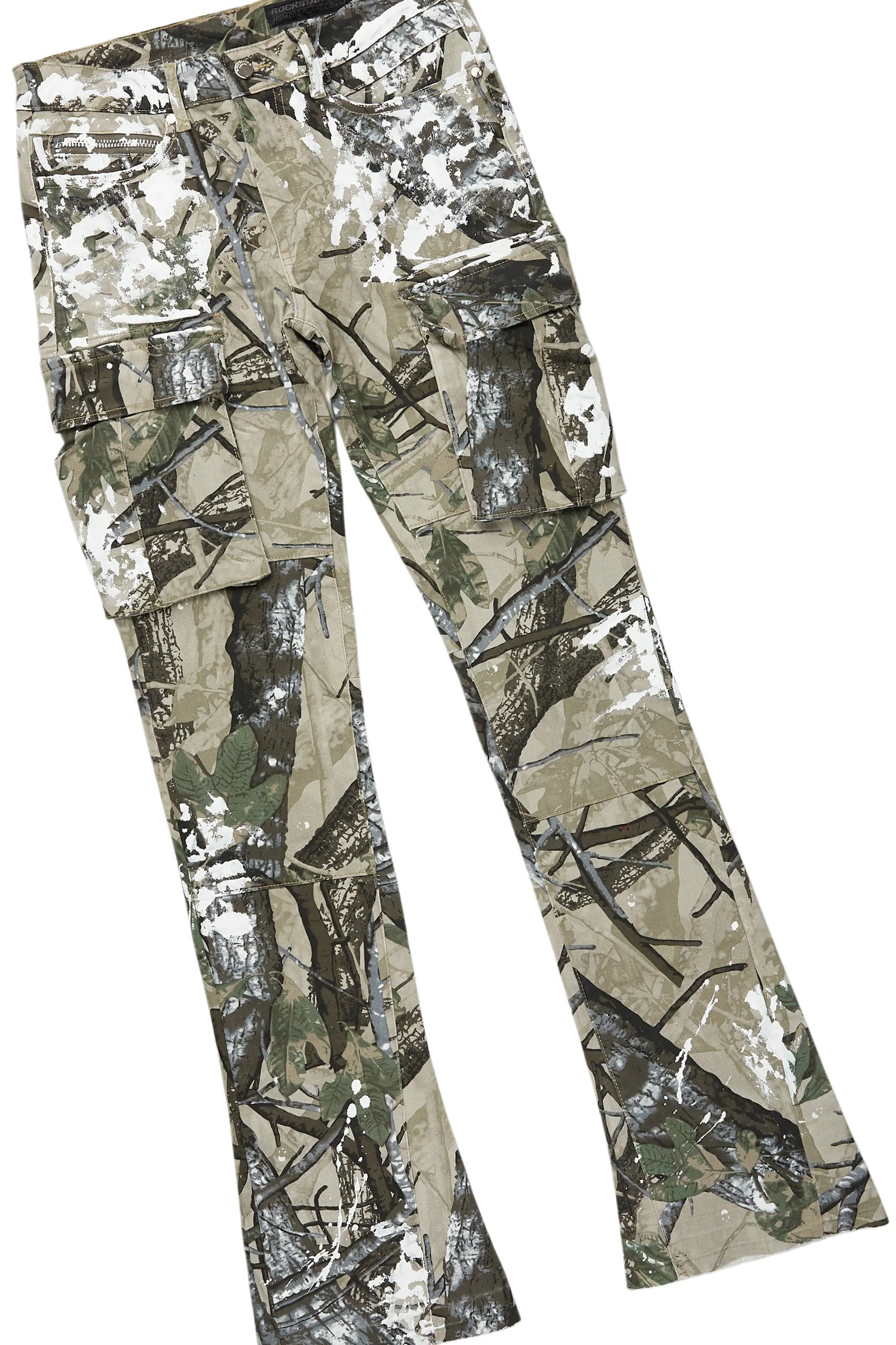 Karlo Orange Hoodie/Stacked Flare Jean Bundle