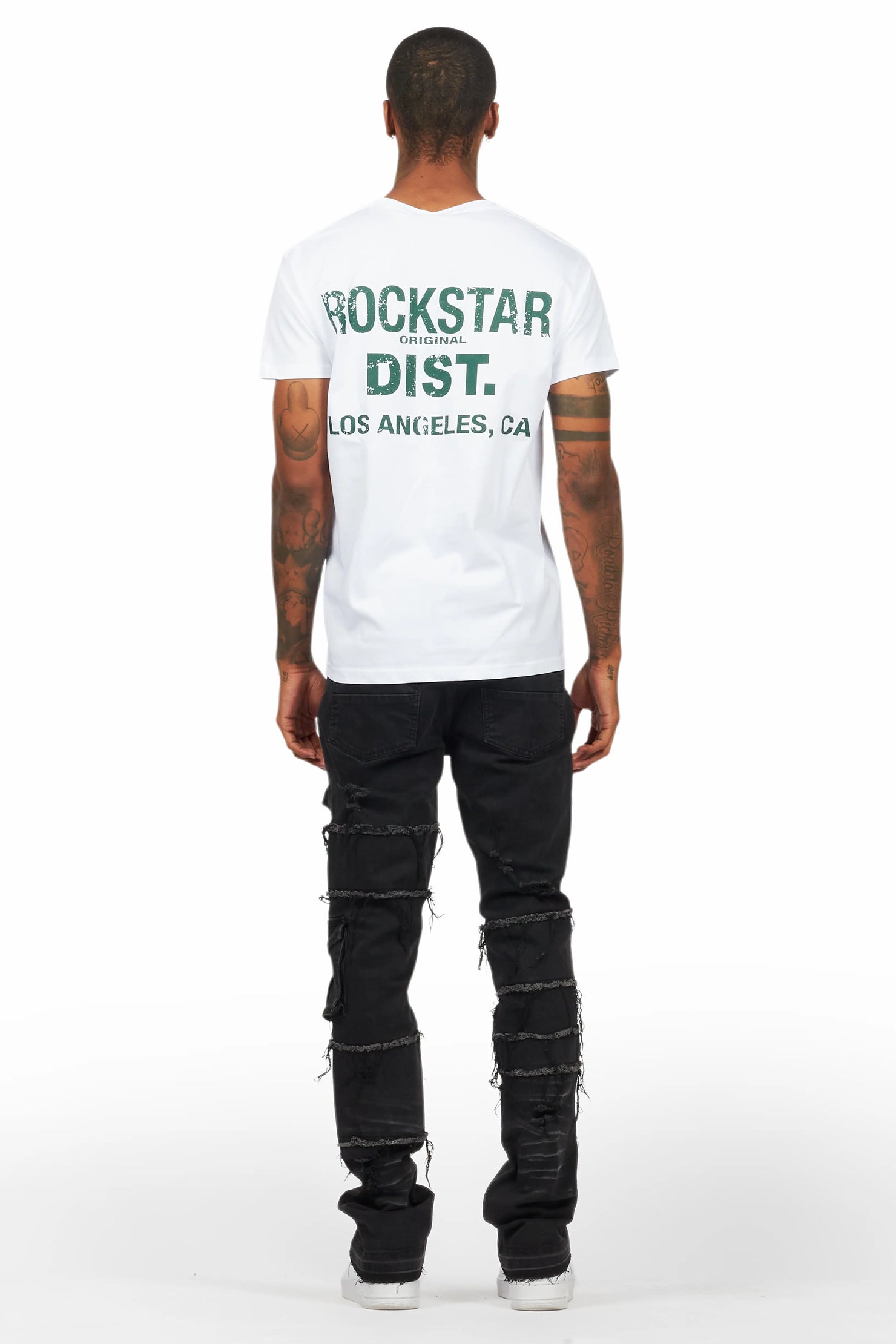 Lake White/Dark Green Graphic T-Shirt