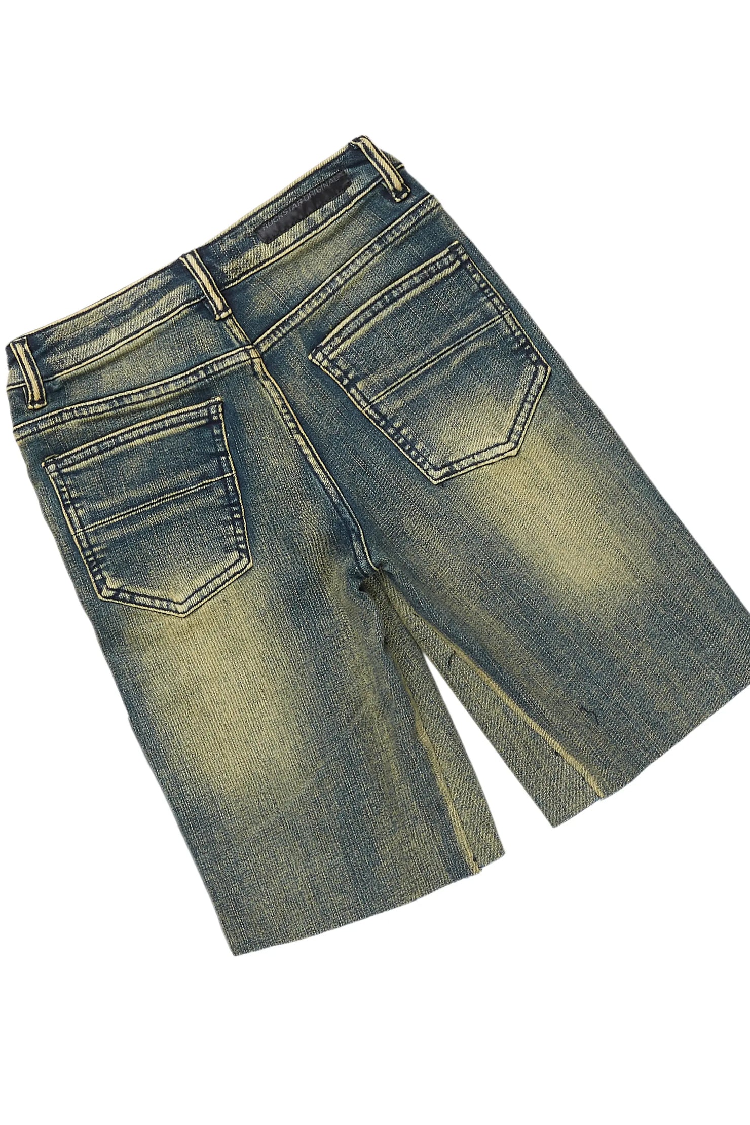 Boys Valo Black/Red T-Shirt/Denim Short Set