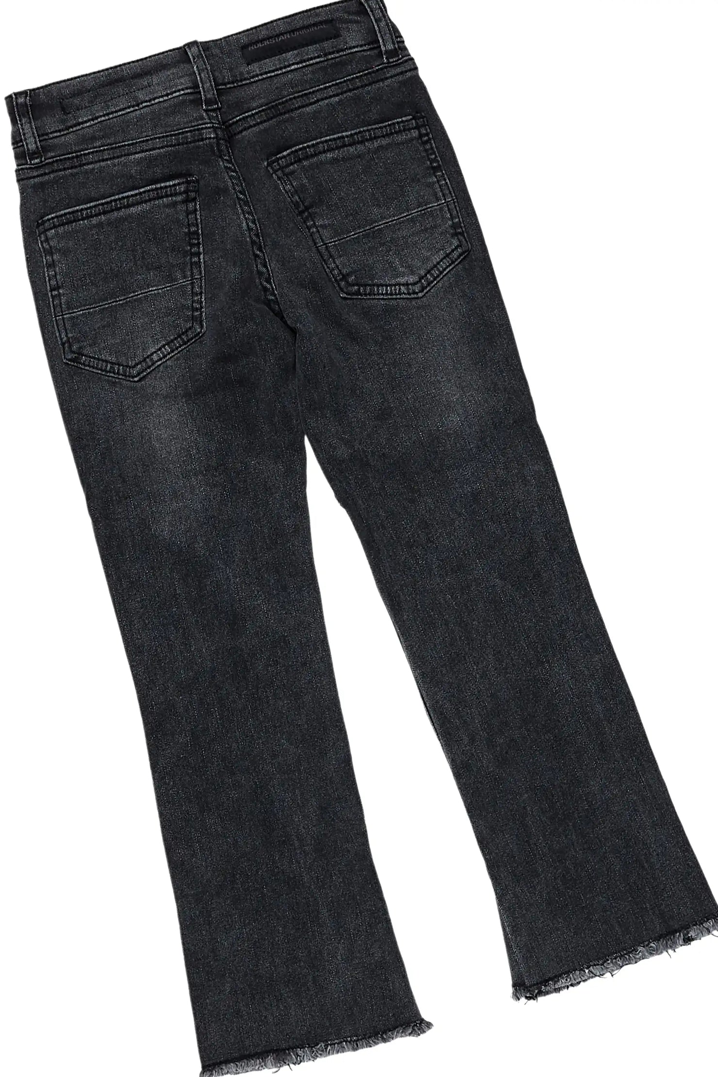 Boys Domaric Red/Black T-Shirt Stacked Jean Set