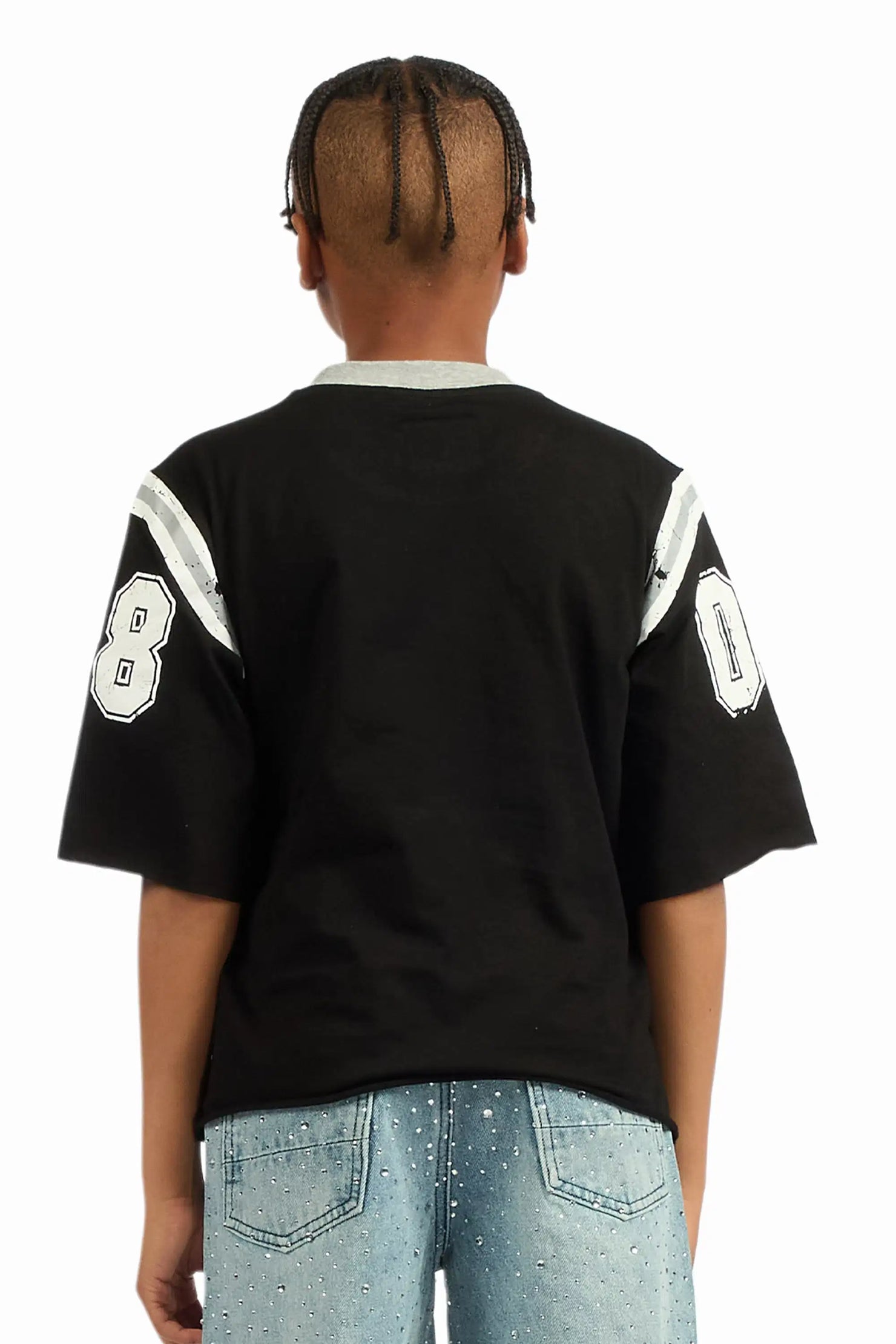 Boys Jaren Black Jersey Tee