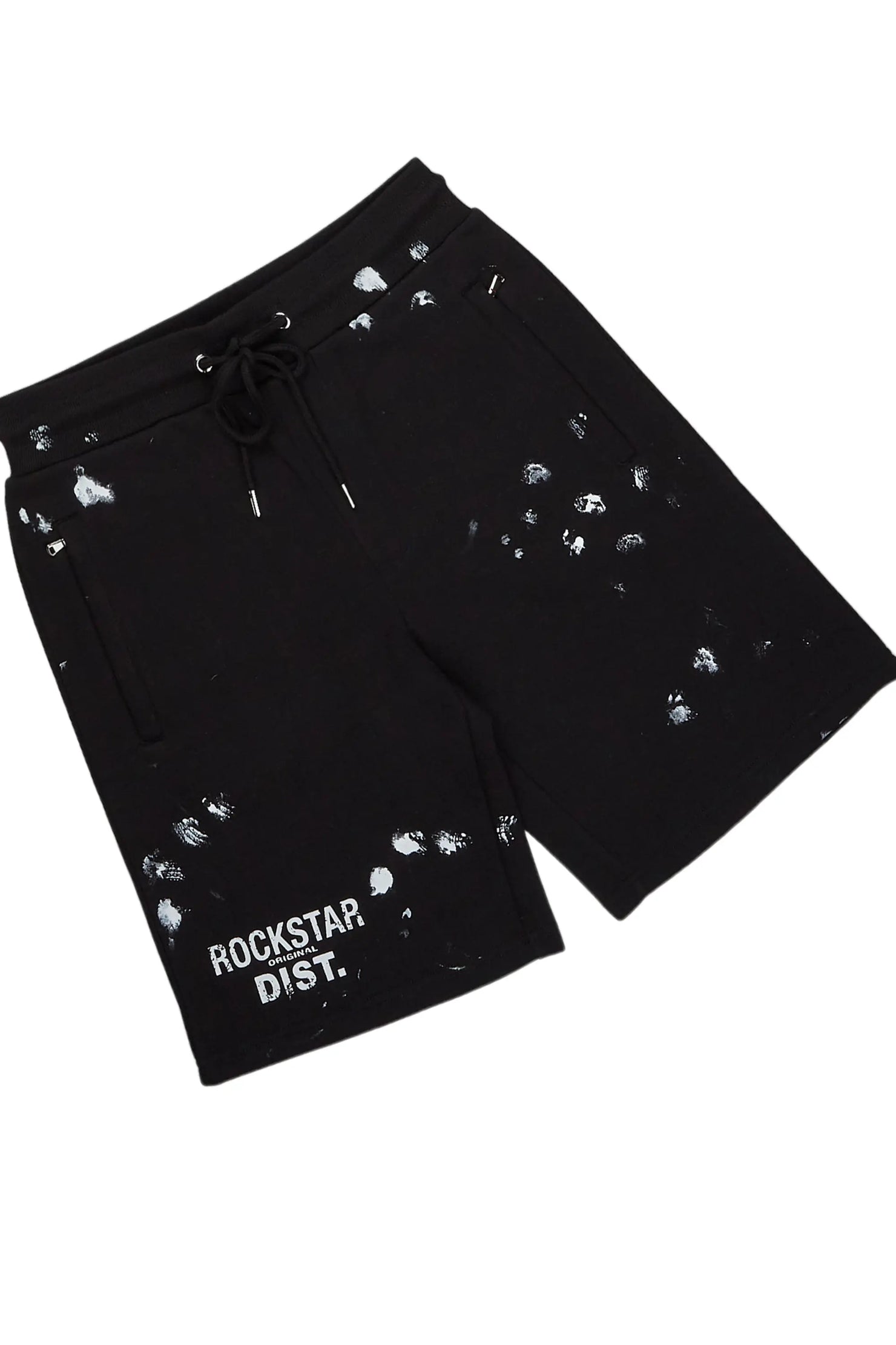 Lezaria Black T-Shirt Short Set