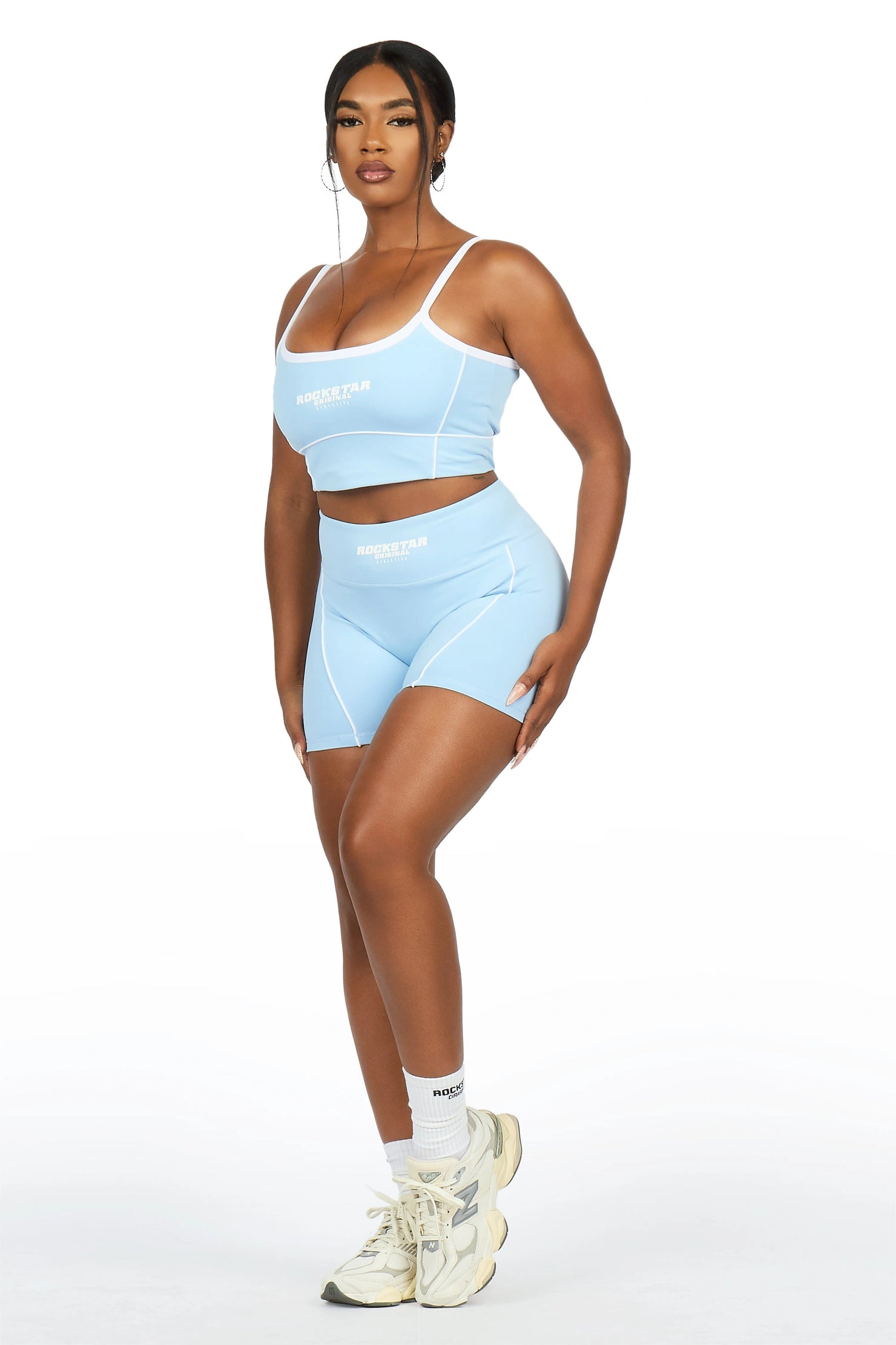 Lamiria Blue Active Bike Short Set